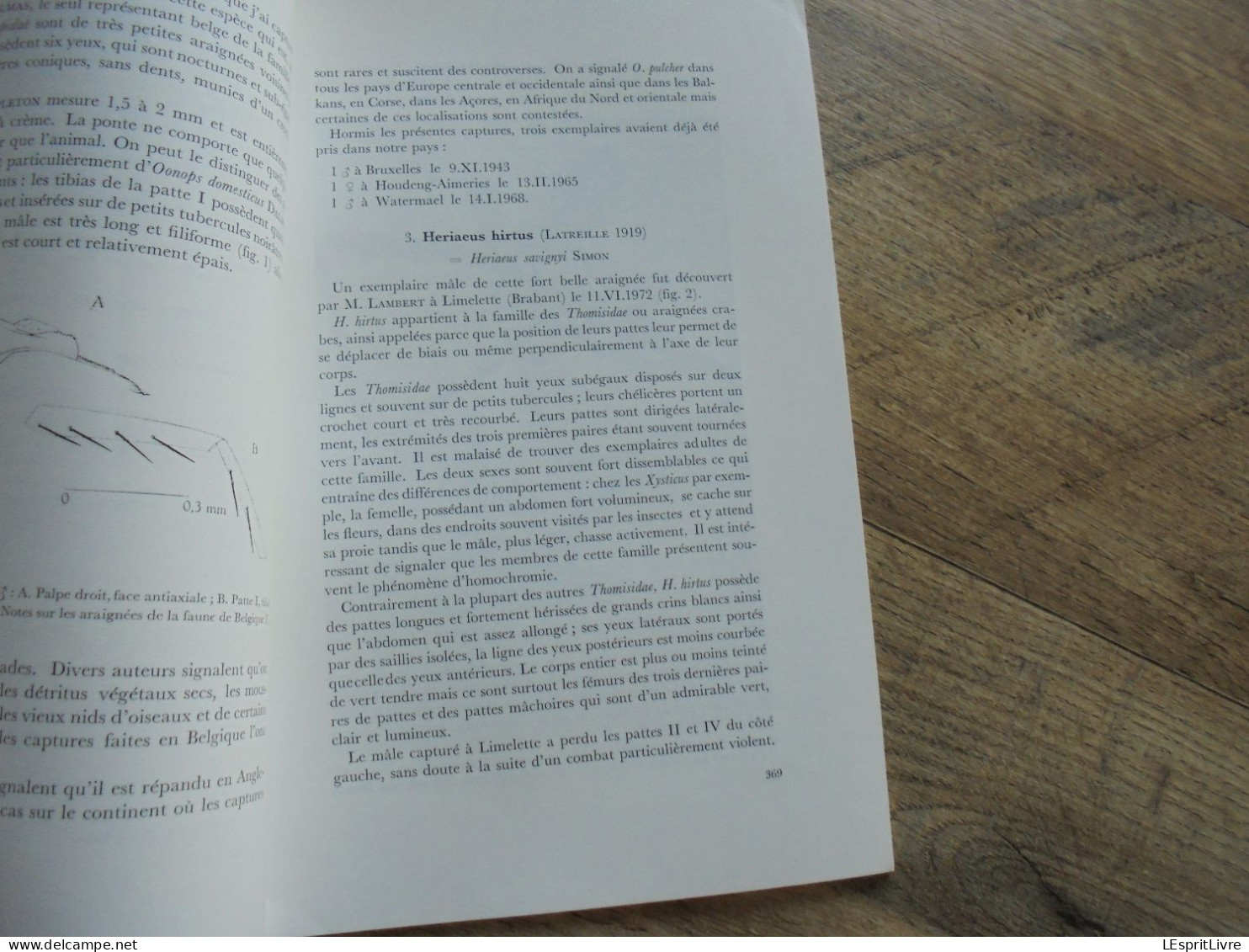 LES NATURALISTES BELGES N° 8 Année 1973 Régionalisme Usage Abusif des Pesticides Araignées Remarquables Botanique