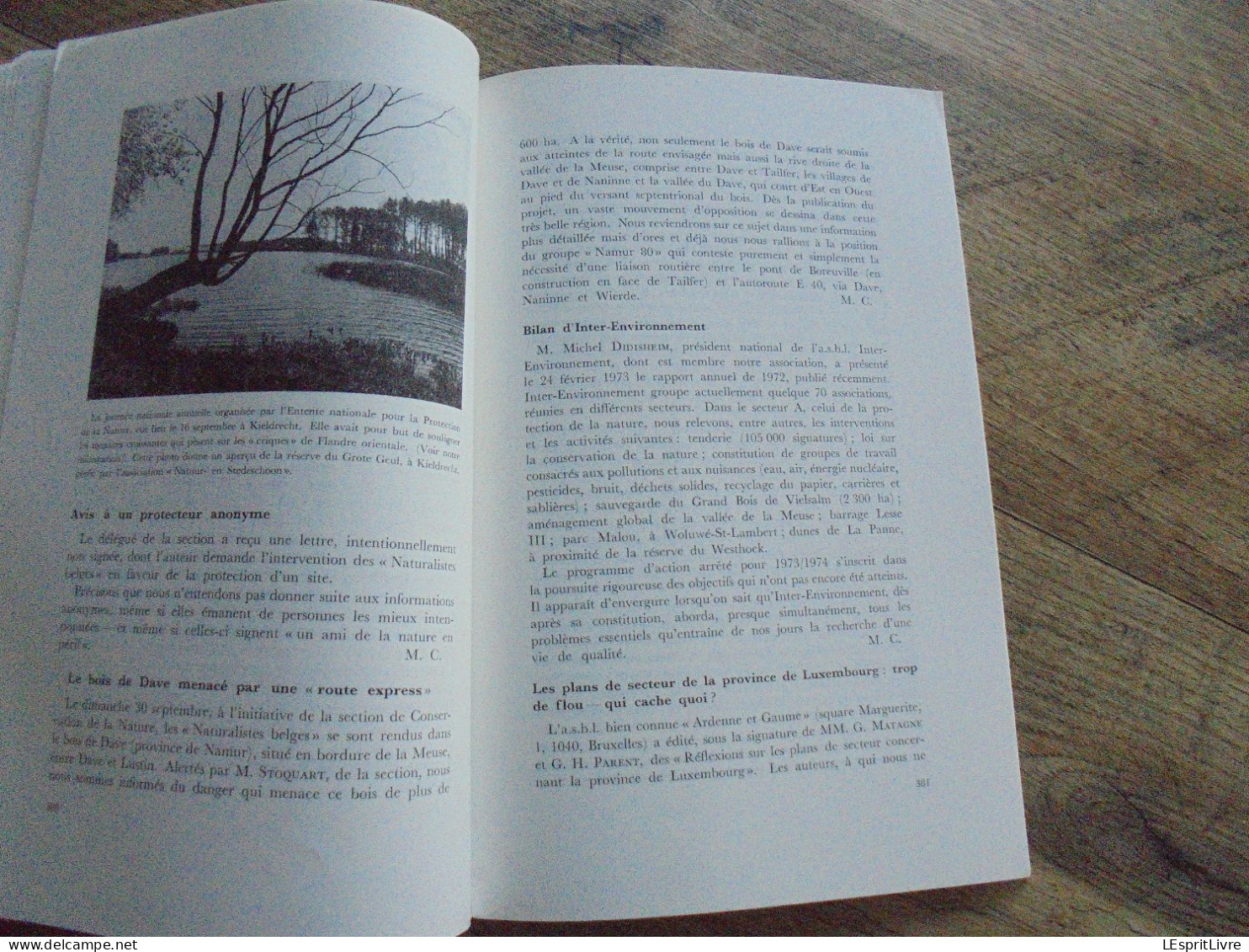 LES NATURALISTES BELGES N° 8 Année 1973 Régionalisme Usage Abusif des Pesticides Araignées Remarquables Botanique