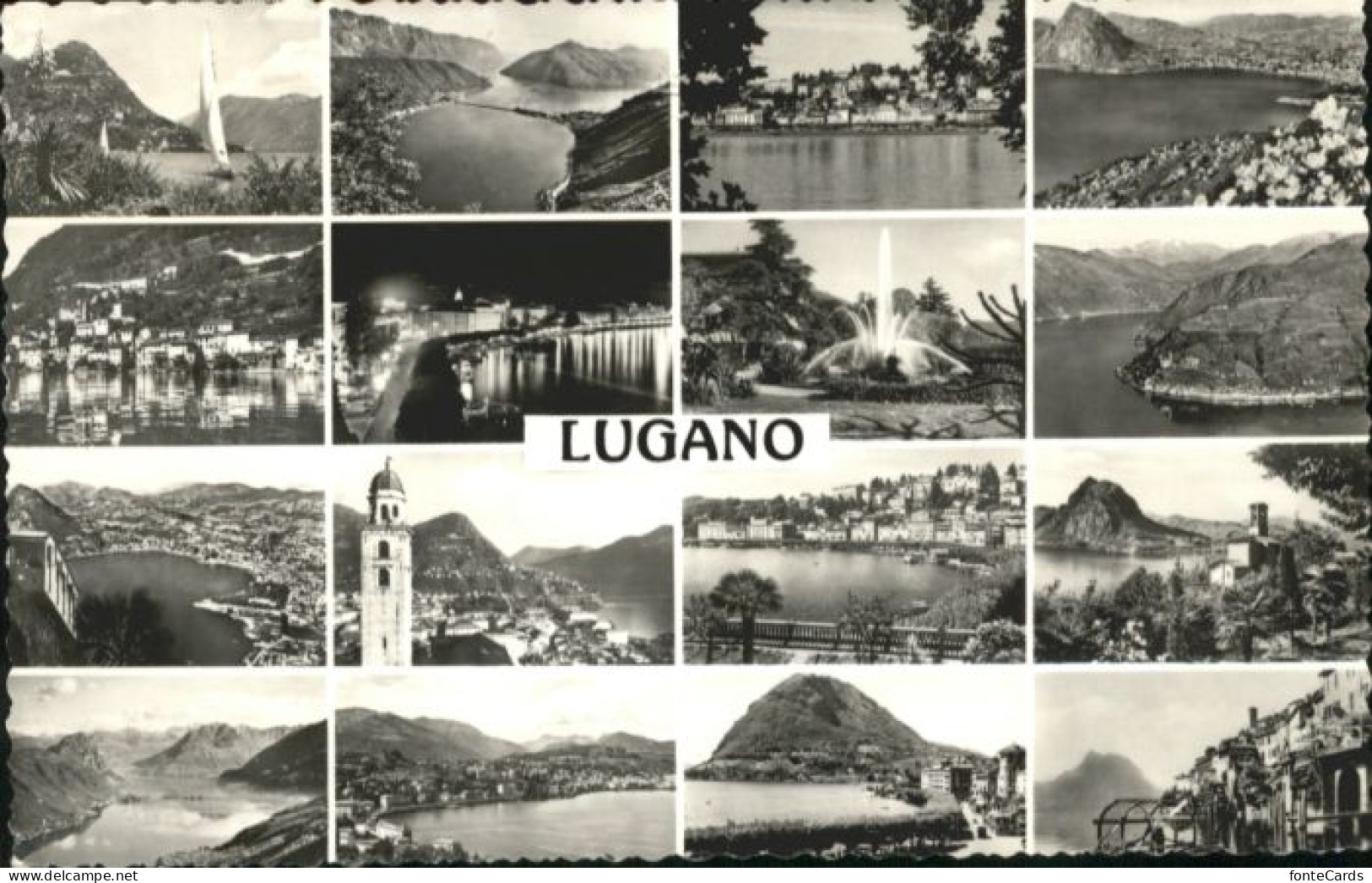 10815522 Lugano TI Lugano Schiff Brunnen X Lugano - Other & Unclassified