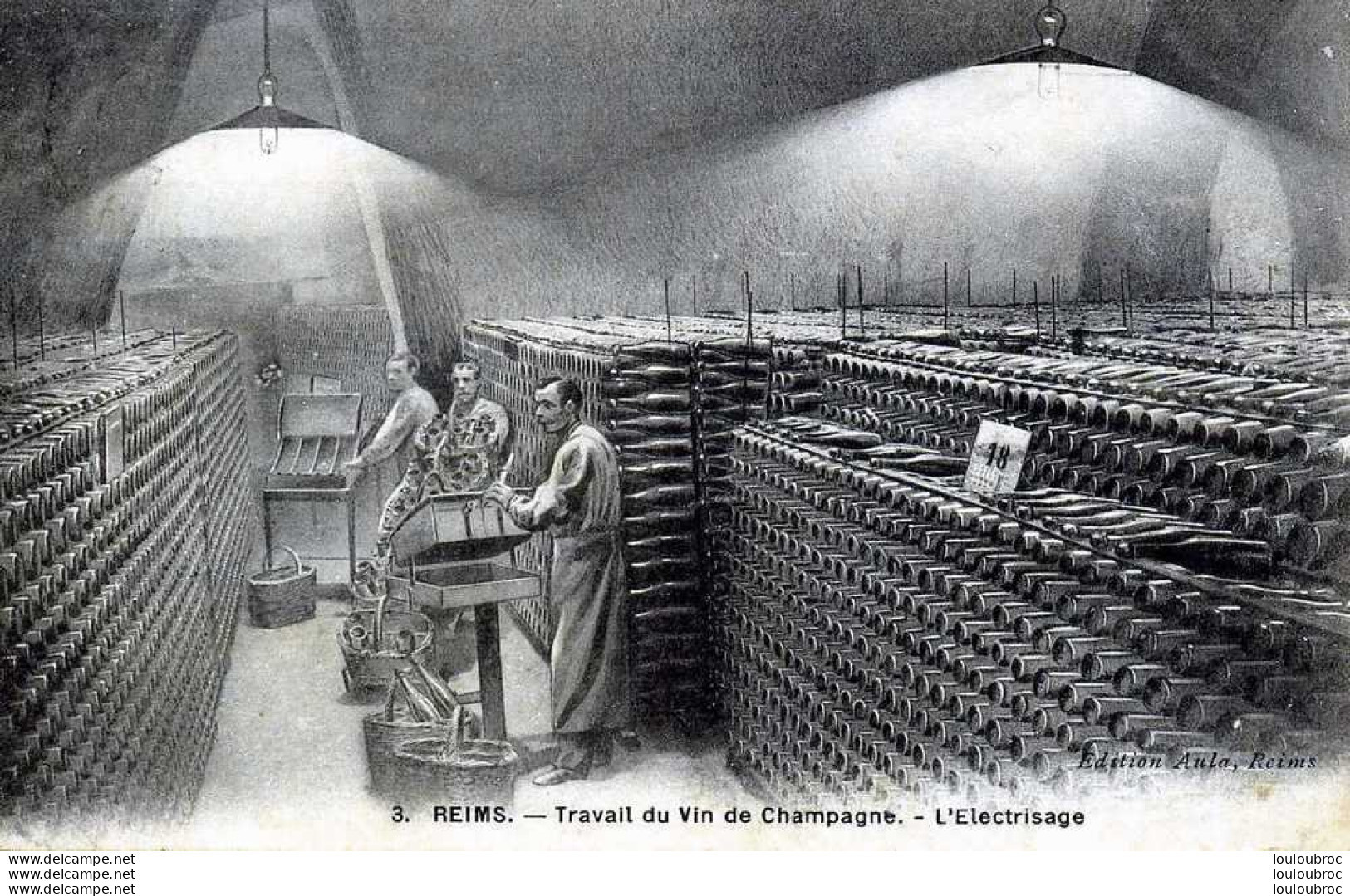 51 TRAVAIL DU VIN DE CHAMPAGNE L'ELECTRISAGE - Weinberge