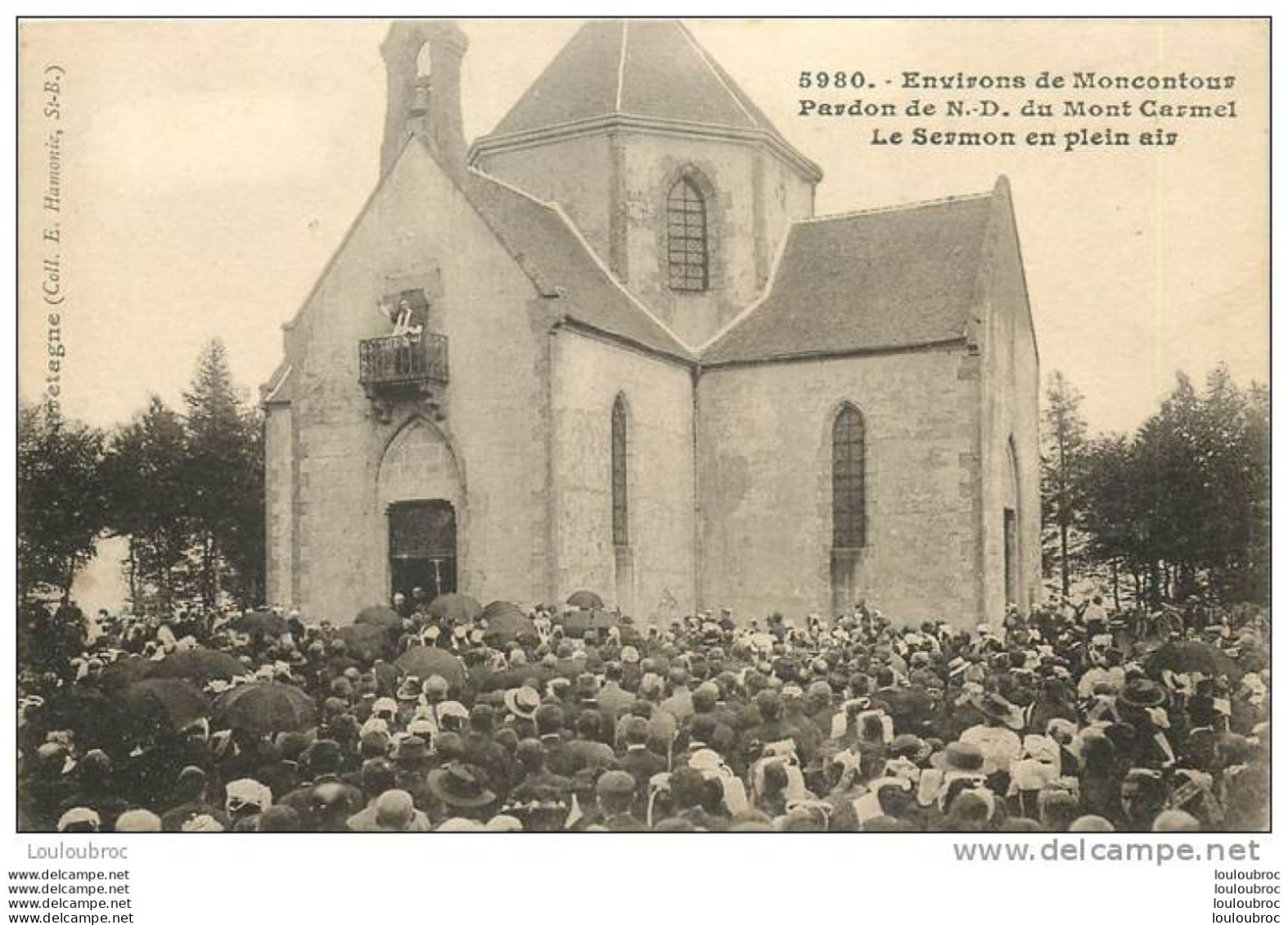 22 TREBY PARDON DE NOTRE DAME DU MONT CARMEL LE SERMON EN PLEIN AIR - Sonstige & Ohne Zuordnung