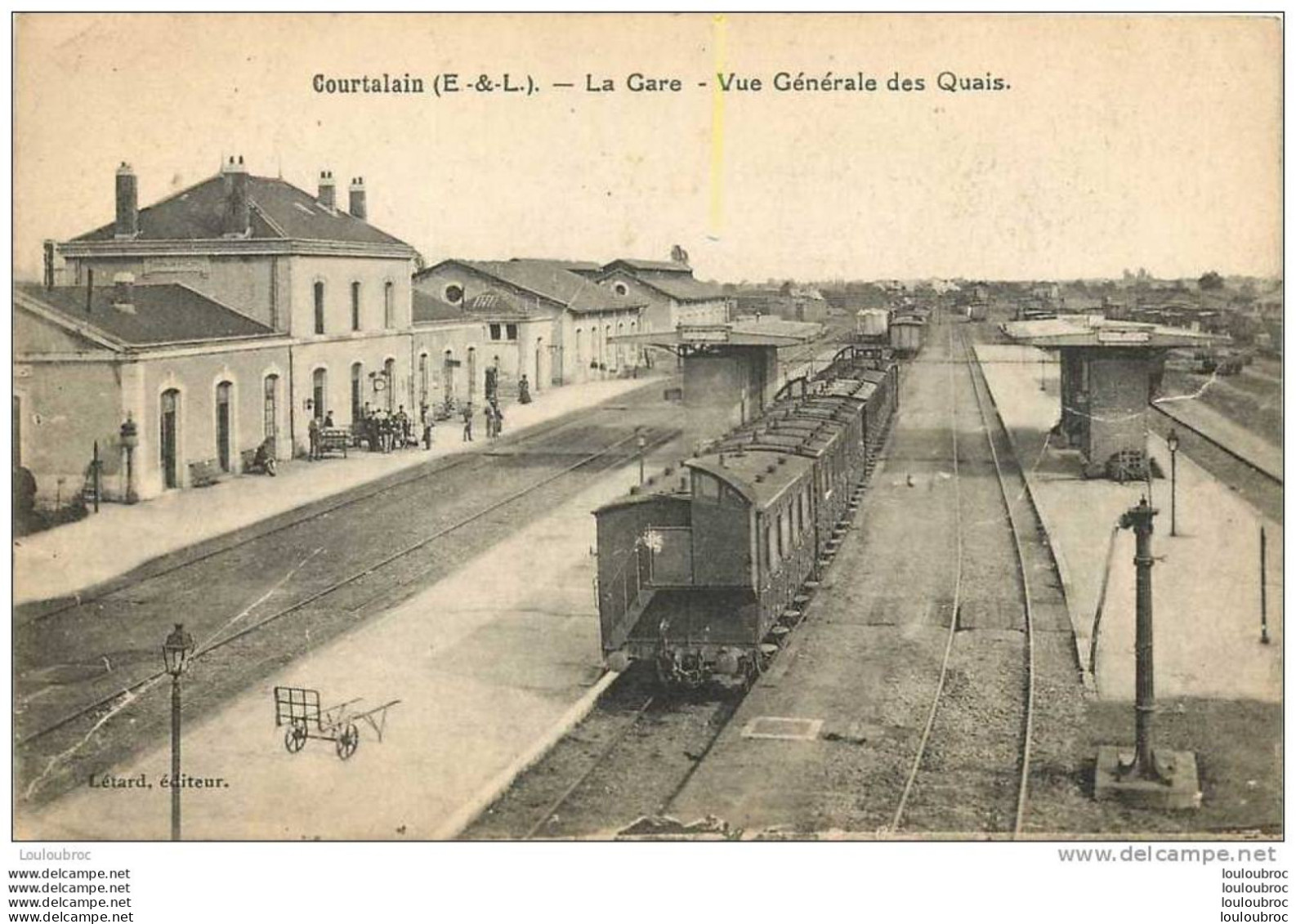 28 COURTALAIN LA GARE VUE GENERALE DES QUAIS - Altri & Non Classificati