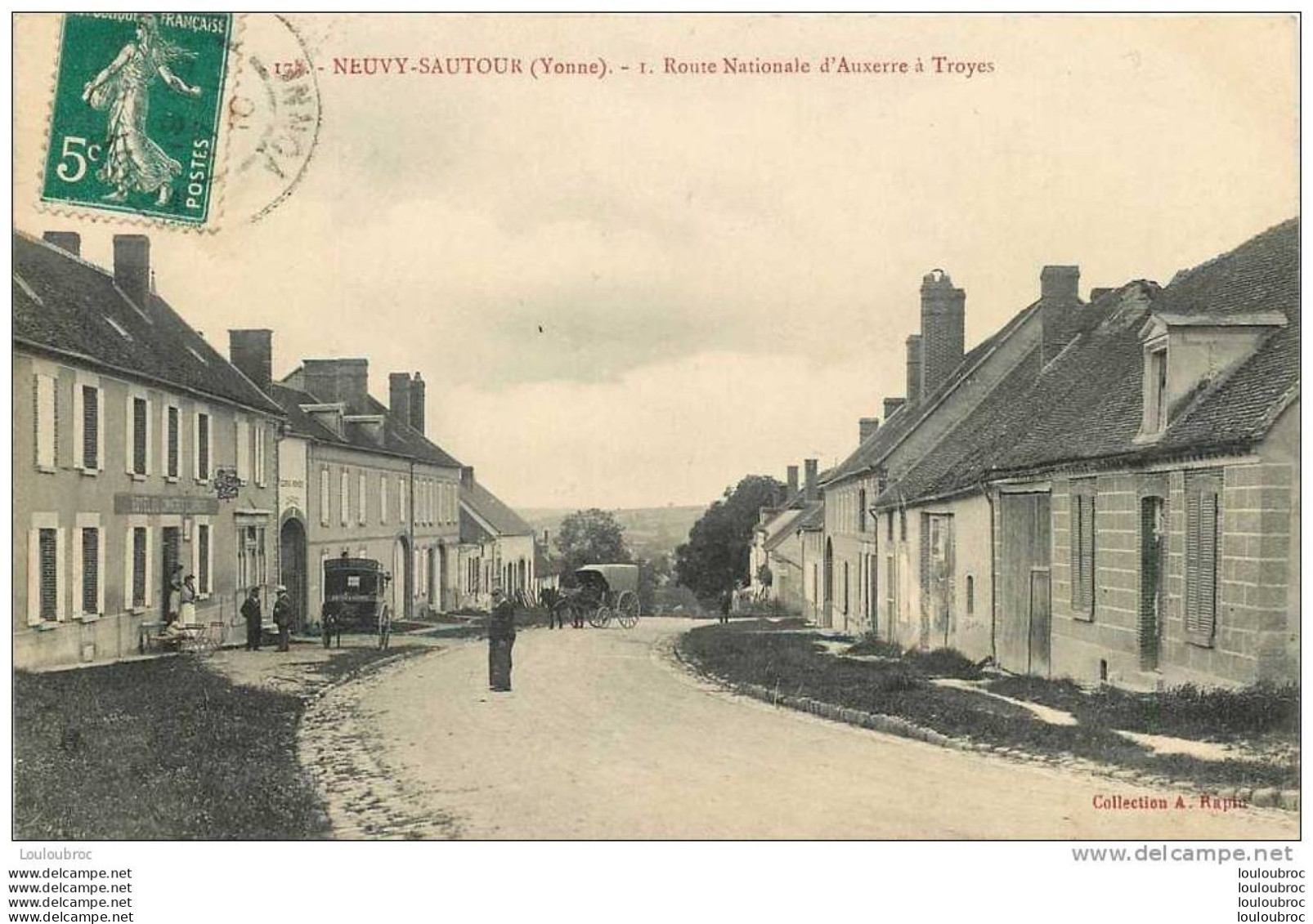 89 NEUVY SAUTOUR ROUTE NATIONALE D'AUXERRE A TROYES - Neuvy Sautour