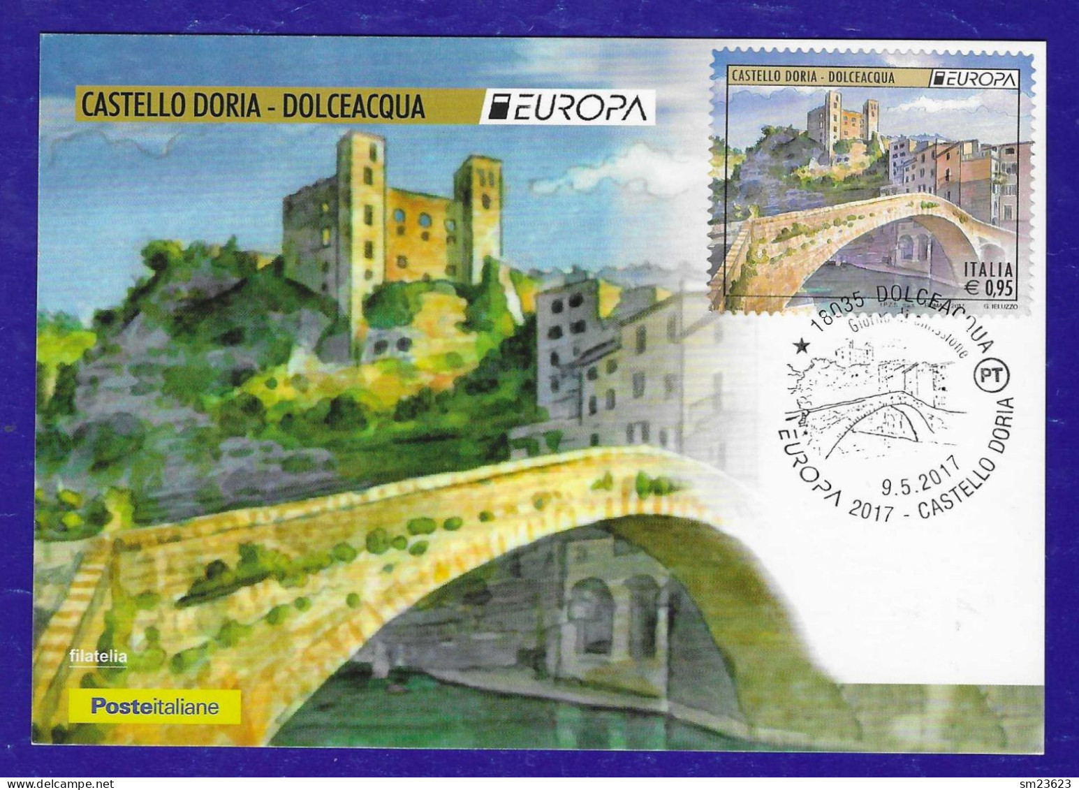 Italien / Italia 2017, EUROPA  CEPT / Schlösser Und Burgen - Maximum Card - Castello Doria 9.5.2017 - 2017