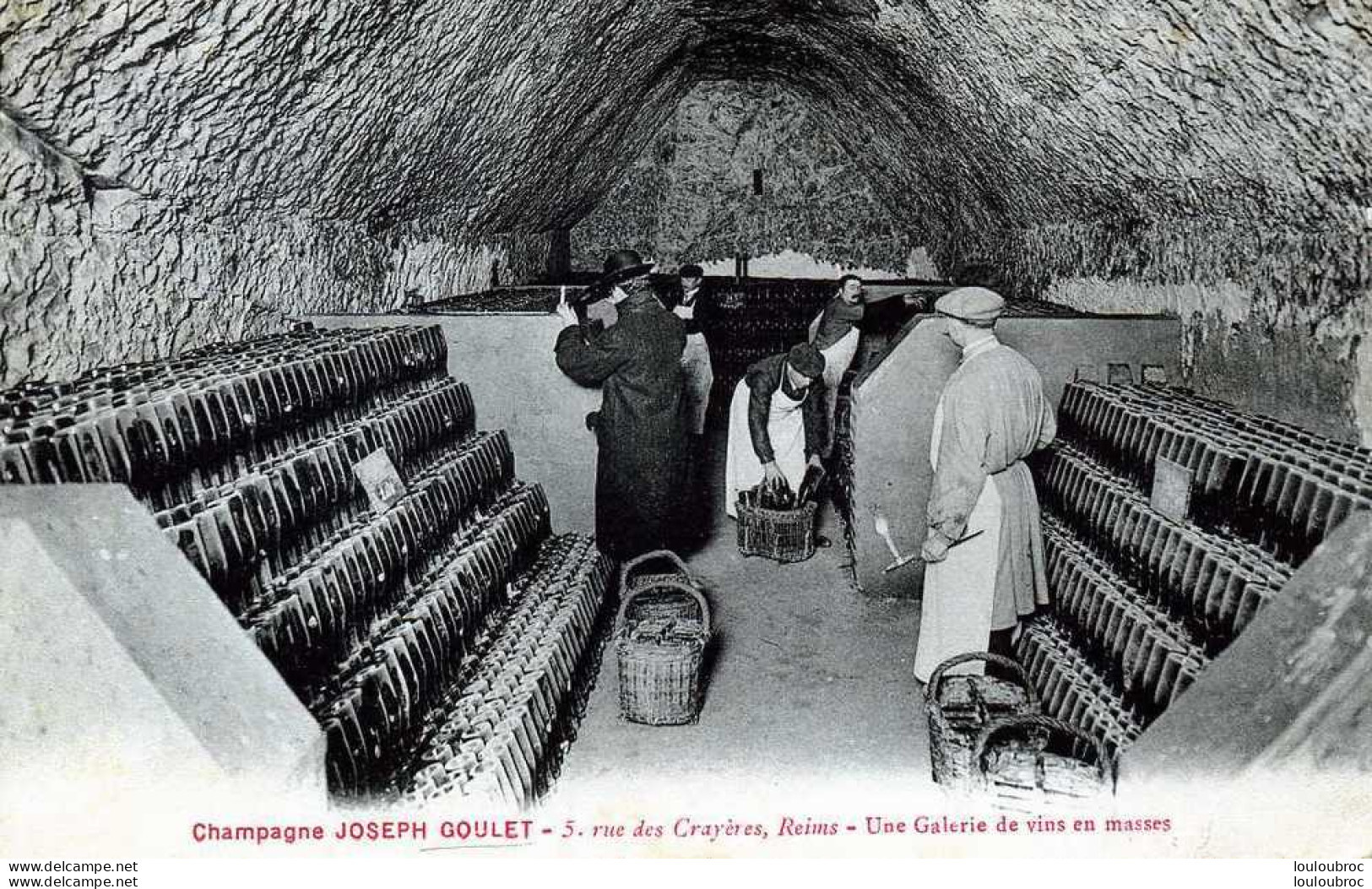 51  CHAMPAGNE JOSEPH GOULET REIMS UNE GALERIE DE VINS EN MASSES - Vines