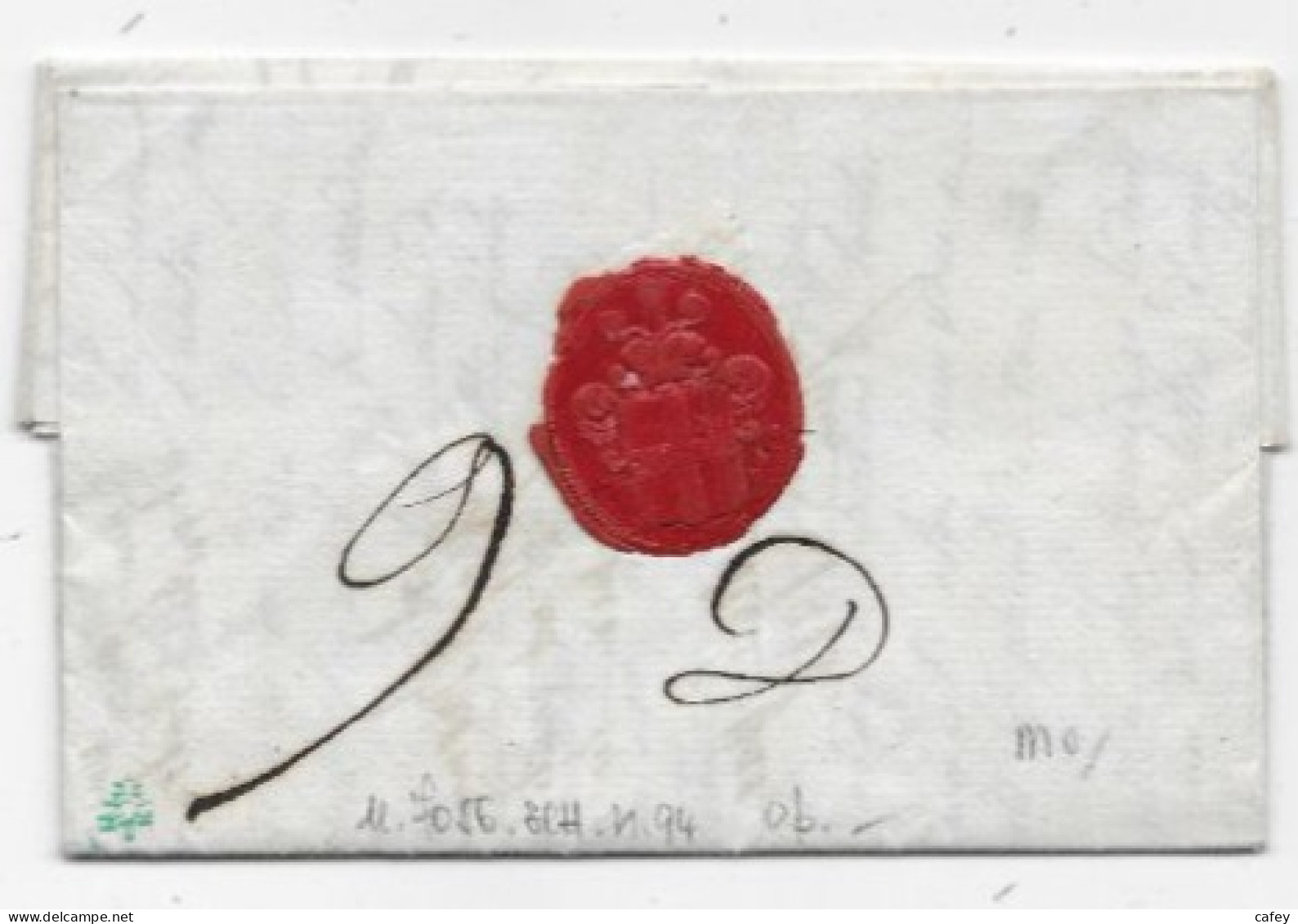HERAULT Lettre De BEAUDIEU 1810 Marque Postale Rouge P33P / MONTPELLIER  P / ROYAUME D'ITALIE SUP - 1801-1848: Vorläufer XIX