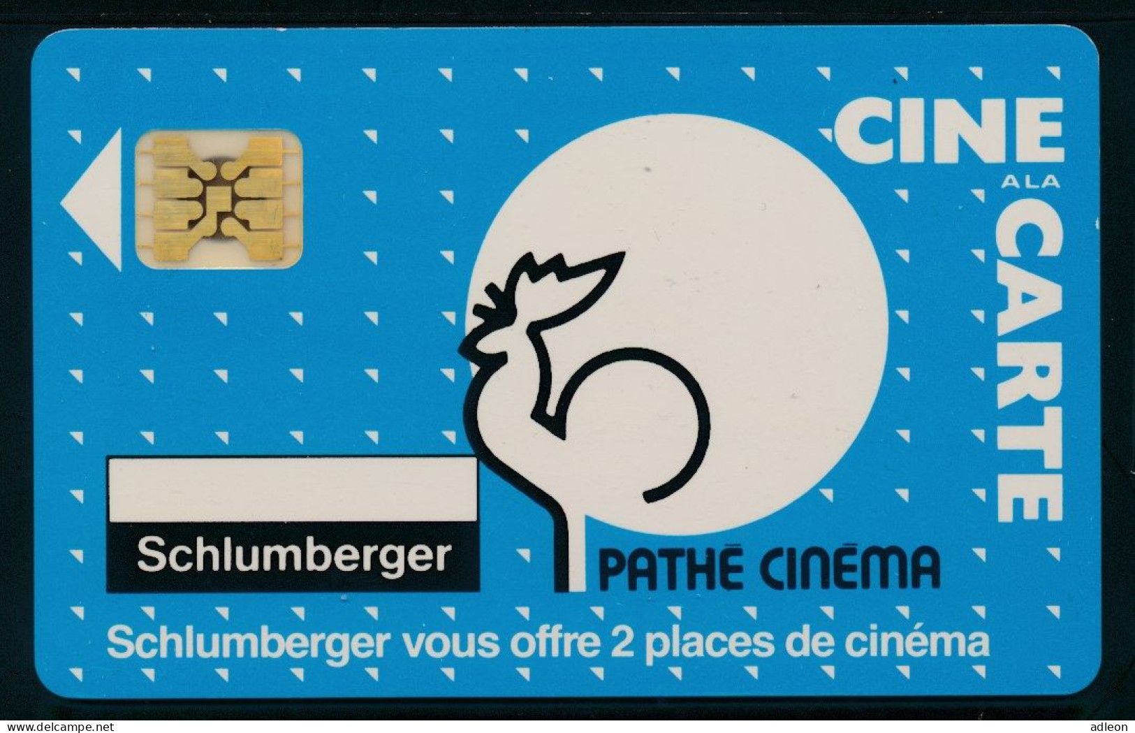 Cinécarte Pathé Cinéma Coq Sur Fond Bleu Avec Points Blancs - 2 Places / SC4 Sans Entourage - Kinokarten
