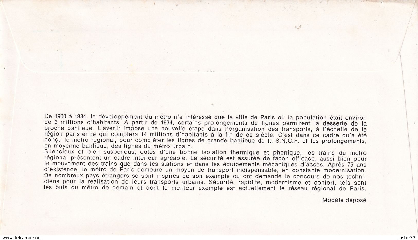 1er Jour, Métro Régional - 1970-1979