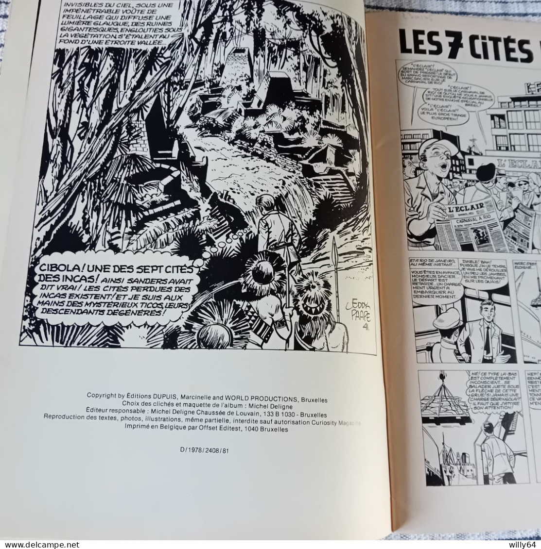 MARC DACIER  " Les Sept Cités De Cibola "  BD Souple 1978 Editions: Michel DECITRE  TBE - Original Edition - French