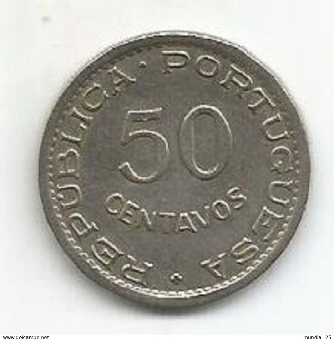 CAPE VERDE PORTUGAL 50 CENTAVOS 1949 - Cape Verde