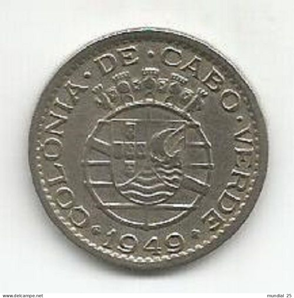 CAPE VERDE PORTUGAL 50 CENTAVOS 1949 - Cape Verde