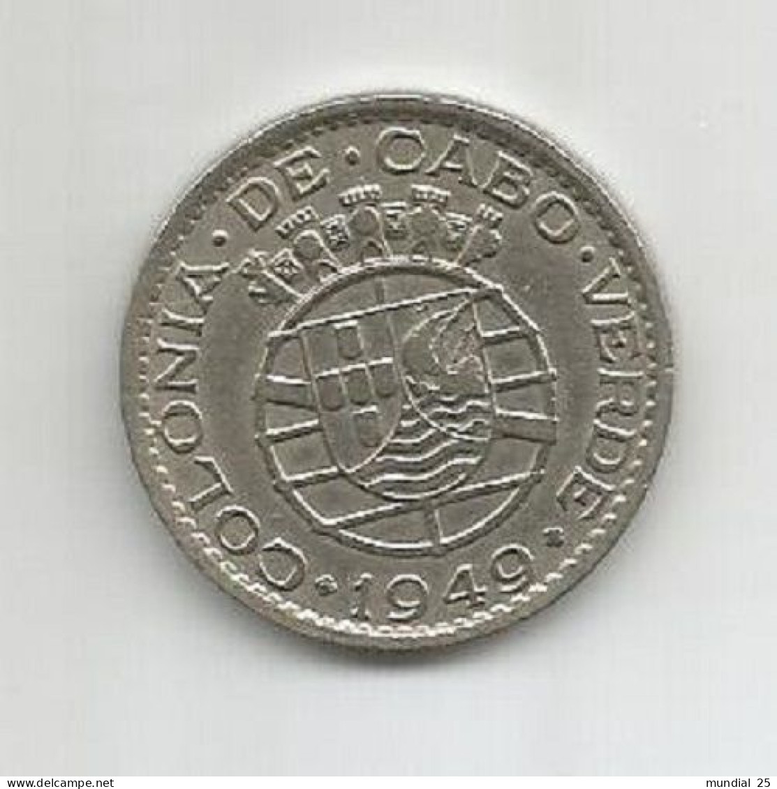 CAPE VERDE PORTUGAL 1$00 ESCUDO 1949 - Cap Verde