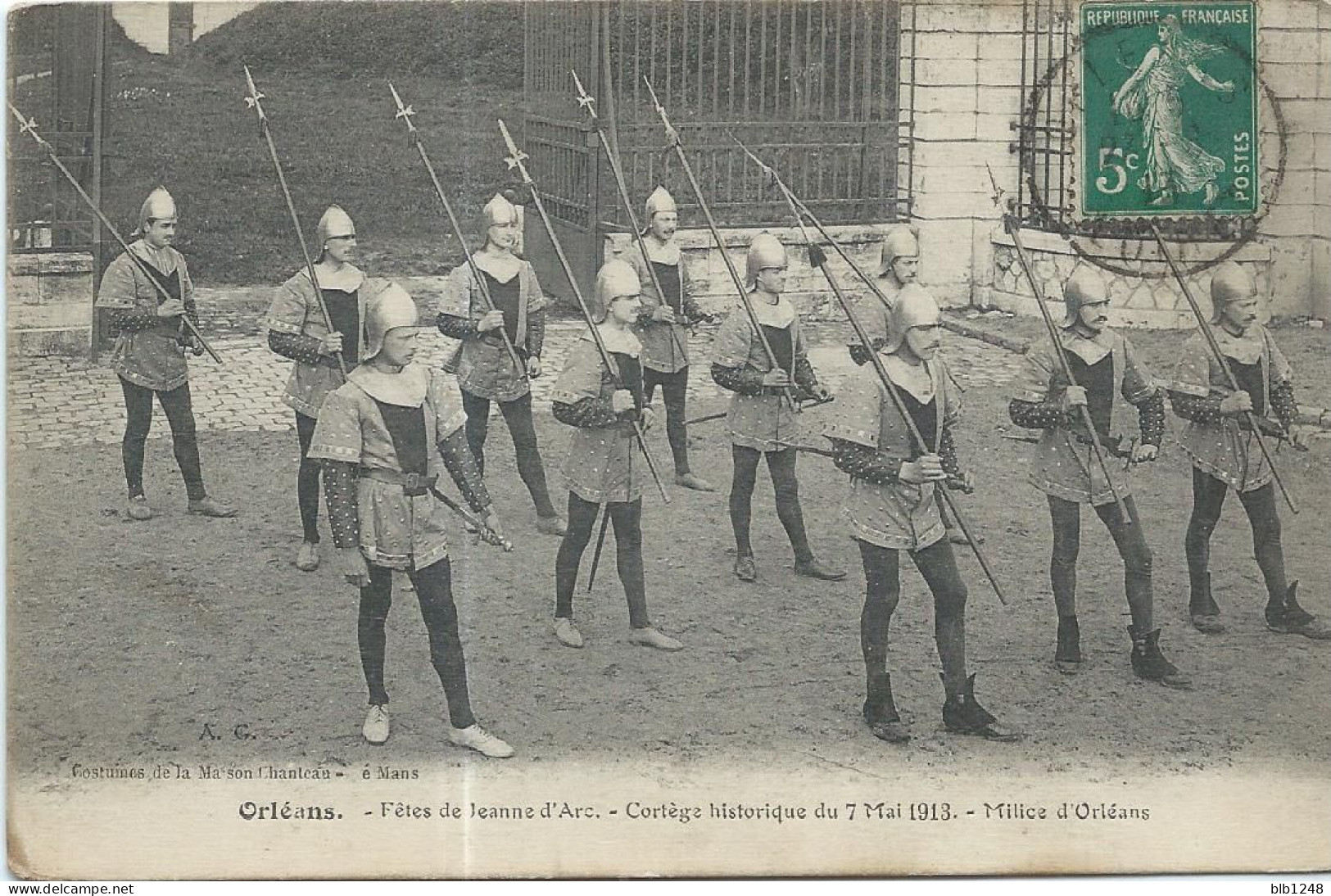 45 Loiret Orleans Fetes Jeanne D' Arc 1913 Milice D' Orleans - Orleans