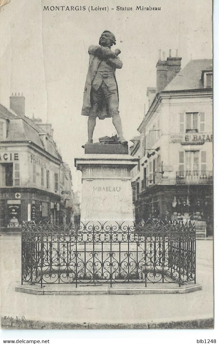 45 Loiret Montargis Statue Mirabeau - Montargis
