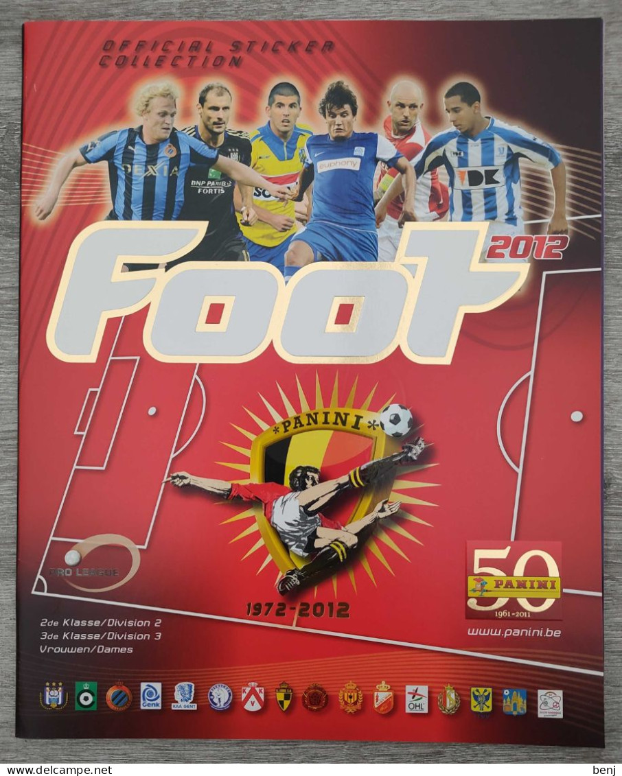 Album Panini (vide) Foot 2012 Belgique - Französische Ausgabe