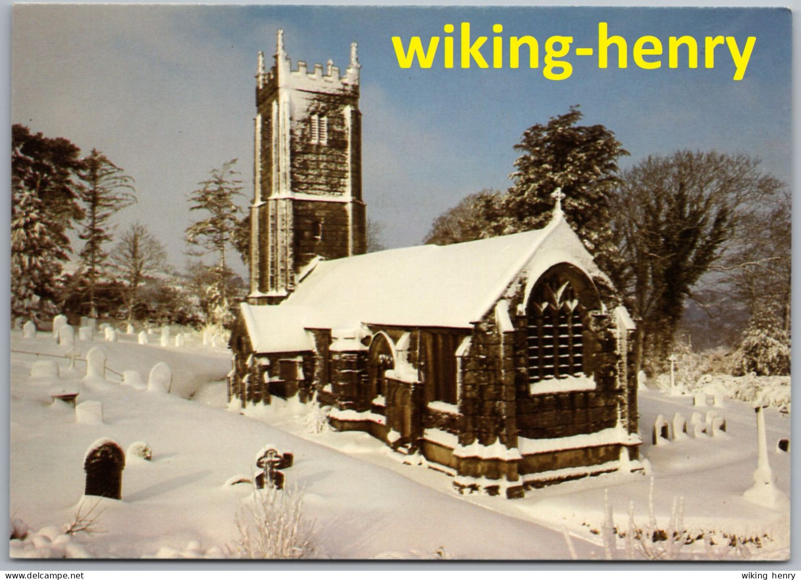 Throwleigh - Bildkarte Church Of St. Mary The Virgin - Im Winter - Autres & Non Classés