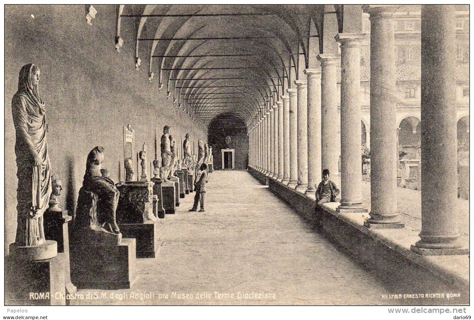 1911 CARTOLINA  ROMA TERME DIOCLEZIANE - Otros Monumentos Y Edificios