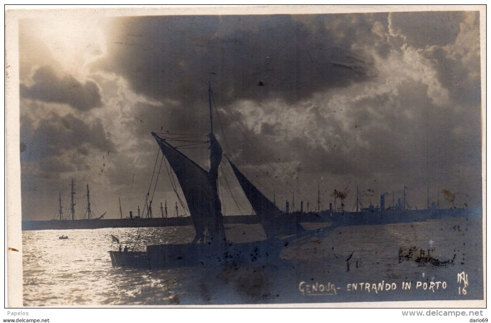 1928 GENOVA - ENTRANDO IN PORTO - Genova (Genoa)