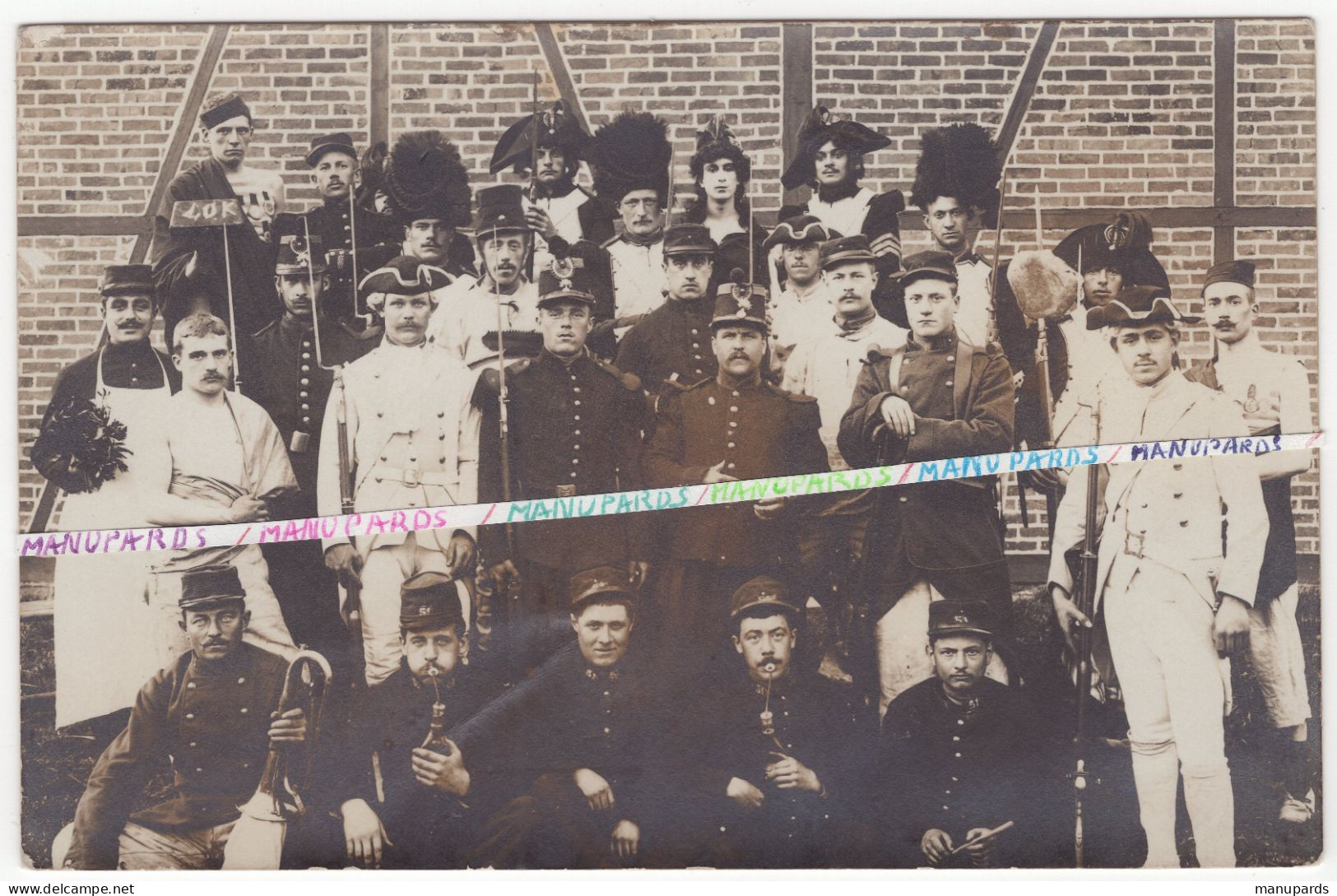 1905 - 1914 / CARTE PHOTO / 51e RI ( BEAUVAIS ) / RECONSTITUTION UNIFORMES / 51e REGIMENT D'INFANTERIE / NAPOLEON - War, Military