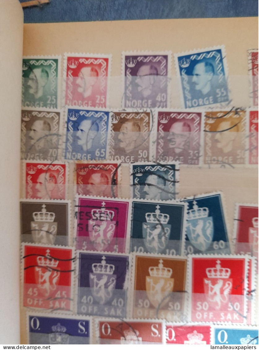 Plus De 500 Timbres De La Norvège - Collections (en Albums)