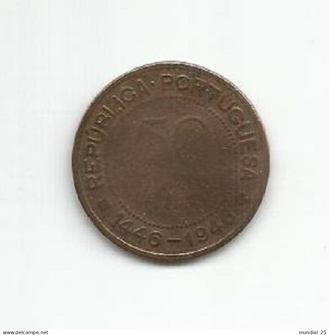 GUINEA-BISSAU PORTUGAL 50 CENTAVOS N/D (1946) - 500th ANNIVERSARY OF DISCOVERY - VERTICAL AXIS - Guinea-Bissau