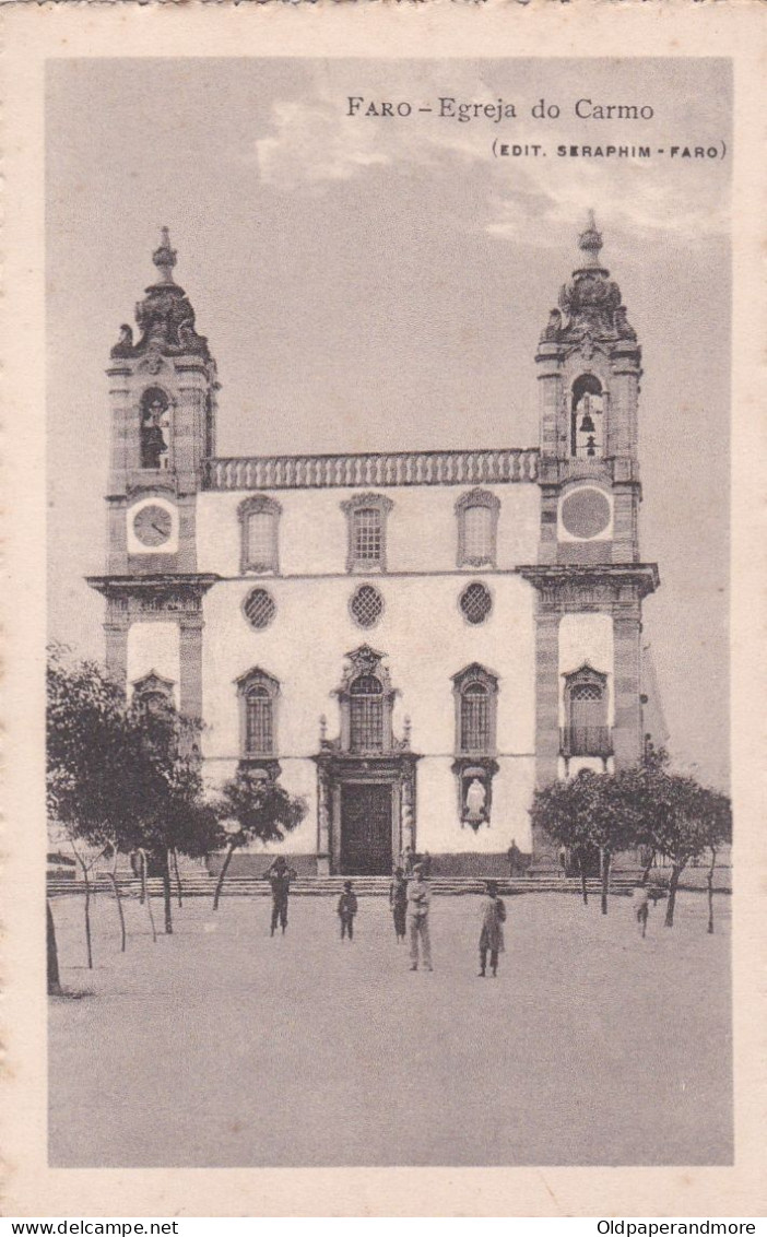 POSTCARD PORTUGAL - ALGARVE - FARO - IGREJA DO CARMO - Faro