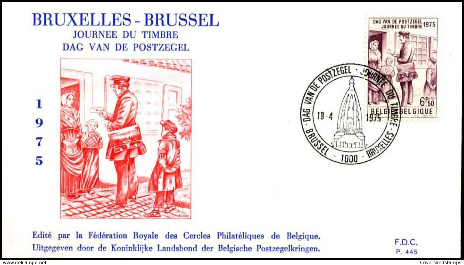 - 1765 - FDC - Dag Van De Postzegel    - 1971-1980