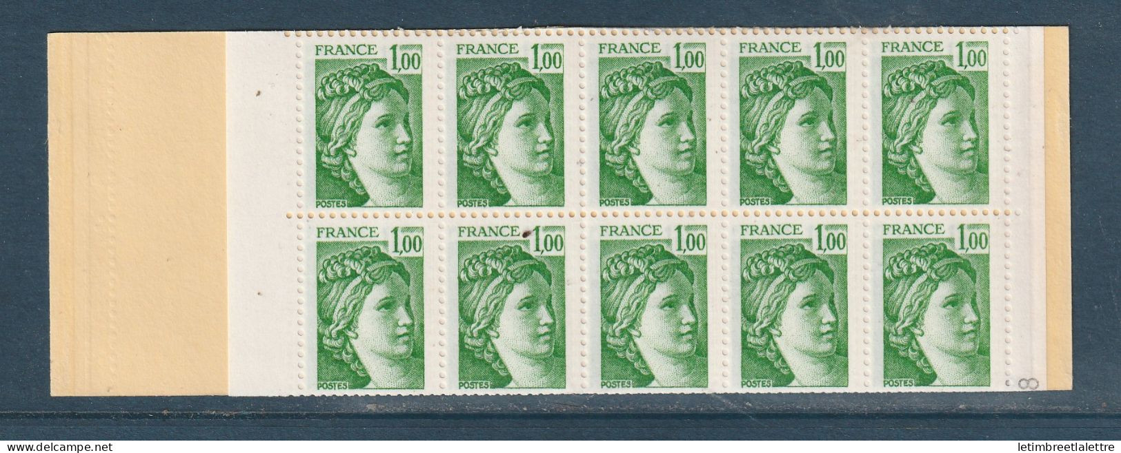 France - Carnet Sabine De Gandon - YT N° 1973 C 1 A **  Gomme Mate - Modernes : 1959-...