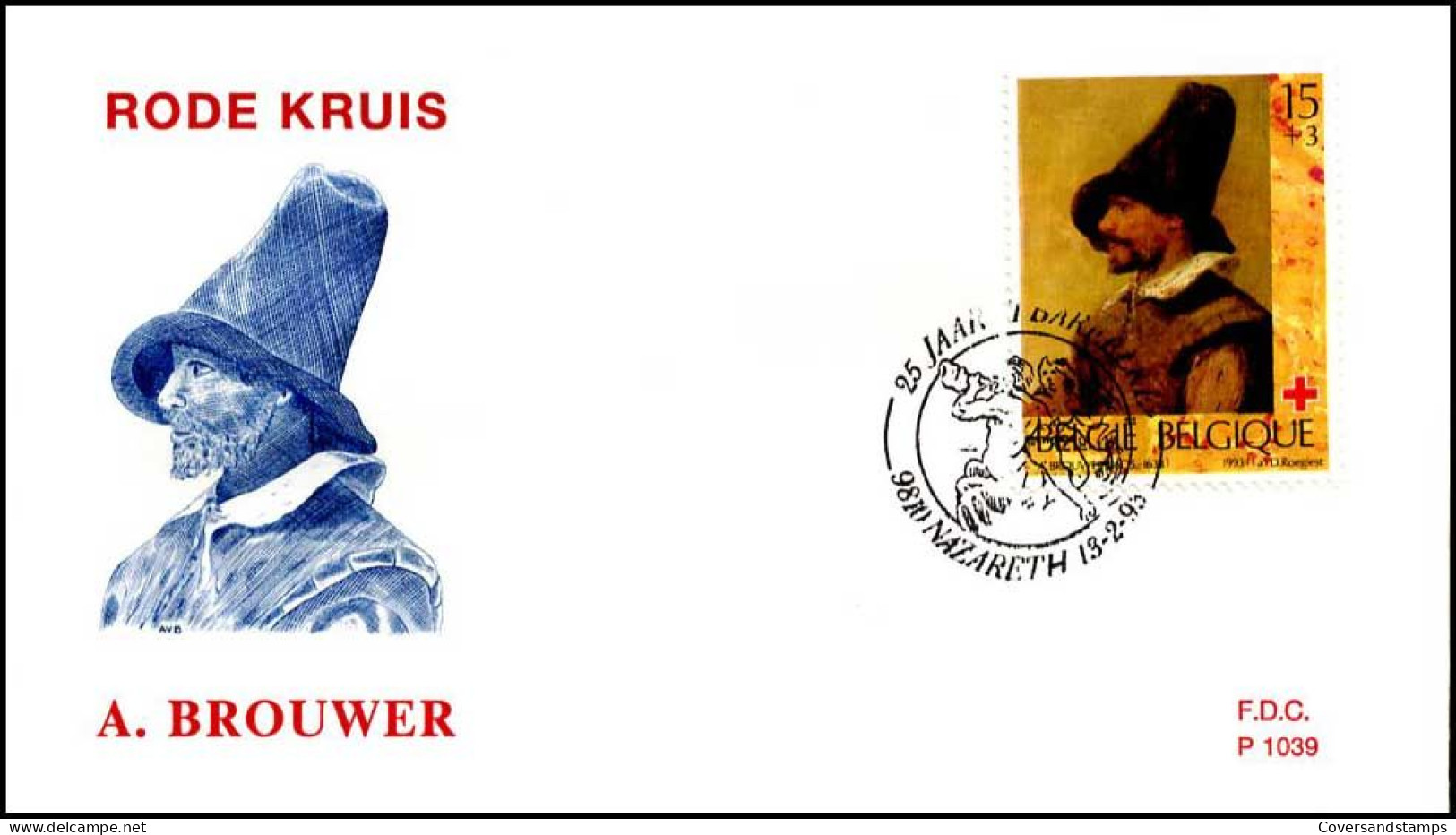 - 2489 - FDC - Het Belgische Rode Kruis    - 1991-2000