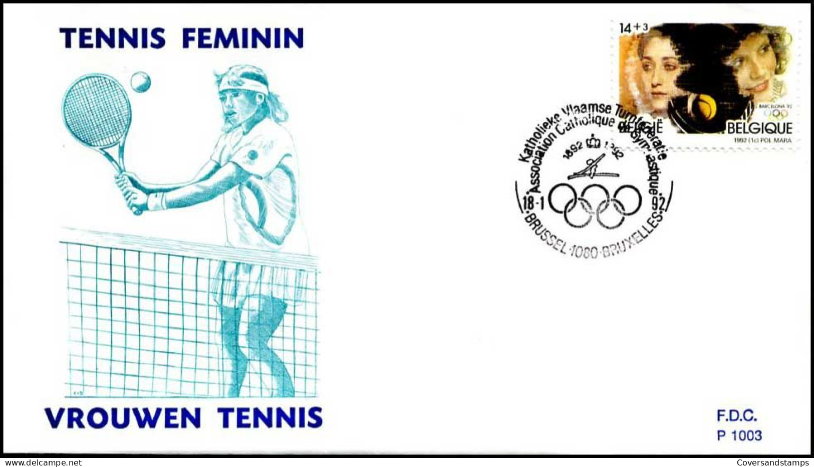 - 2441 - FDC - Olympische Spelen '92    - 1991-2000