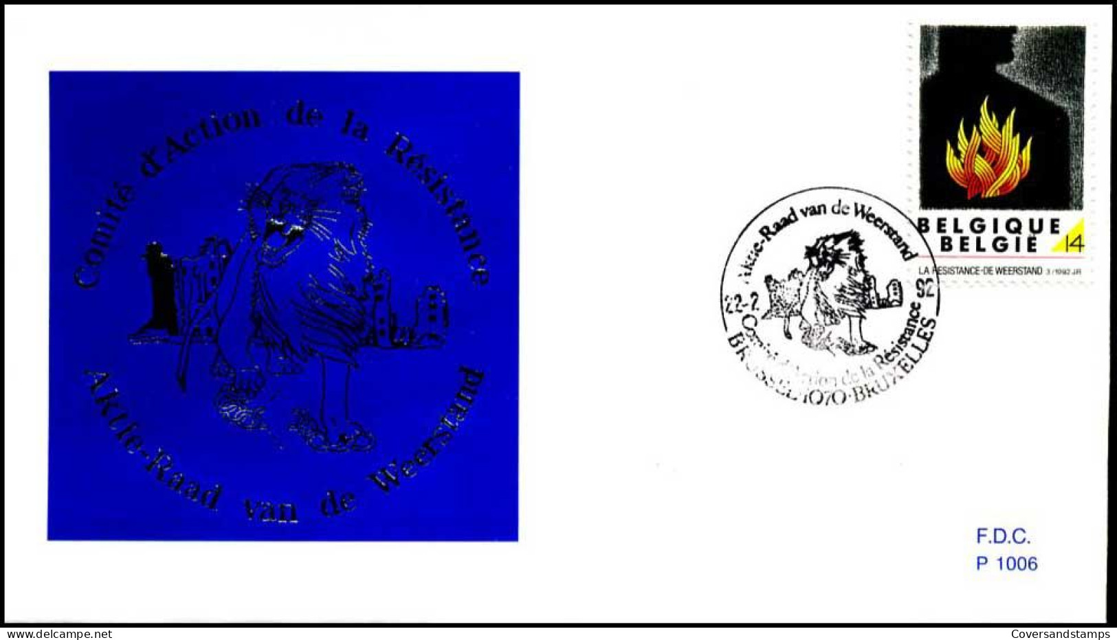 - 2444 - FDC - De Weerstand    - 1991-2000