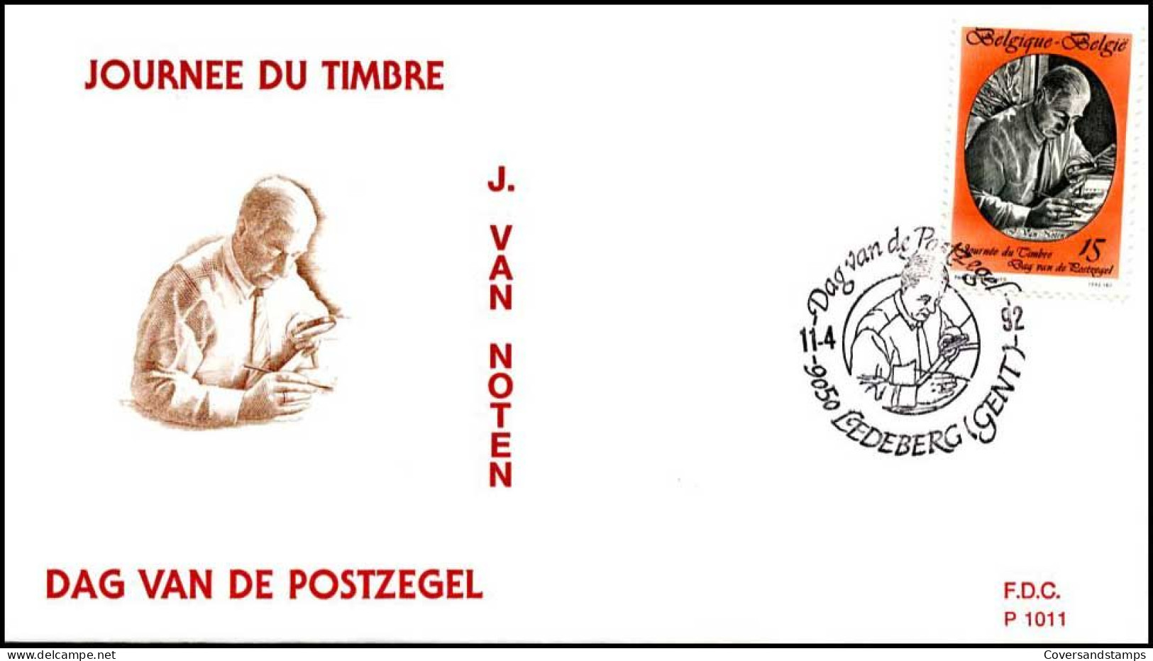 - 2451 - FDC - Dag Van De Postzegel    - 1991-2000