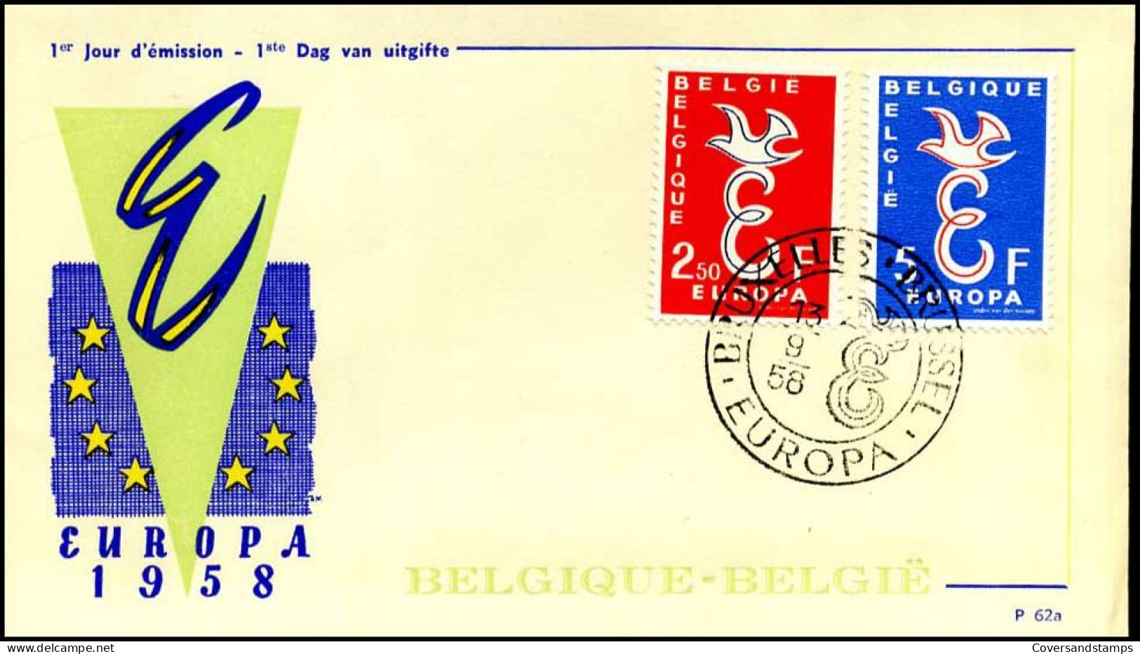 - 1064/65 - FDC - Europa CEPT - 1951-1960