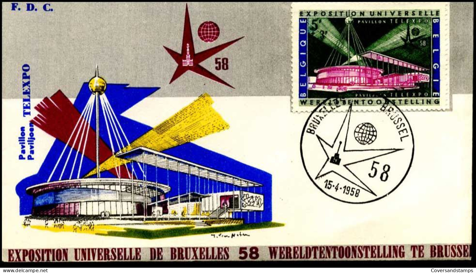 - 1052 - FDC - Expo 58 - 1951-1960