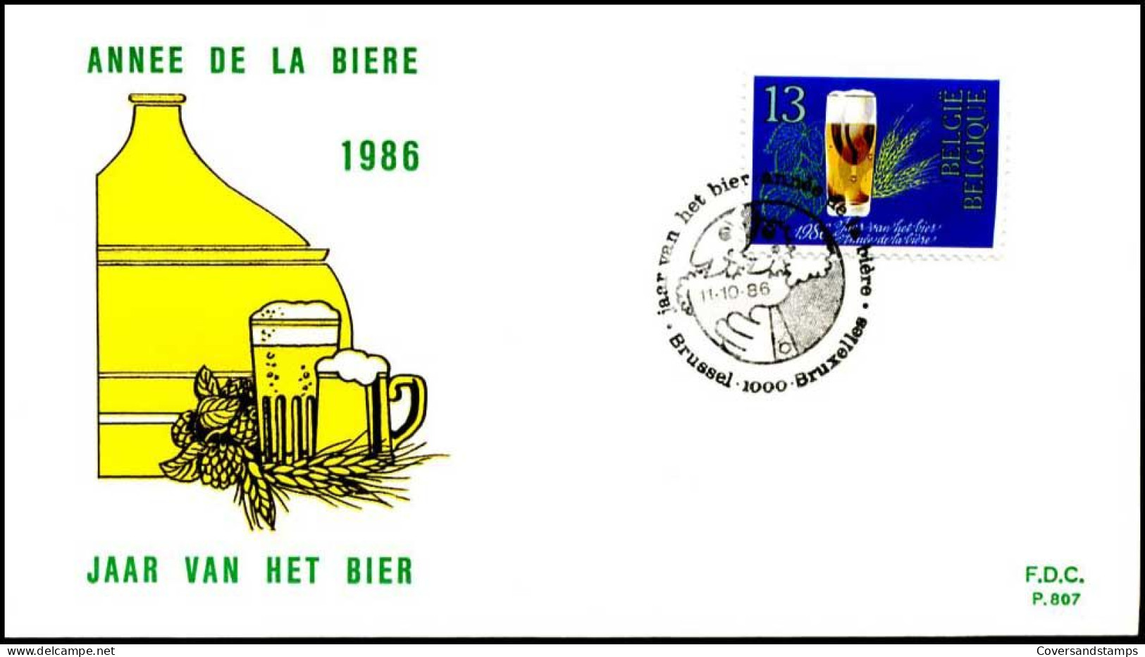 - 2230 - FDC - Belgisch Bier    - 1981-1990