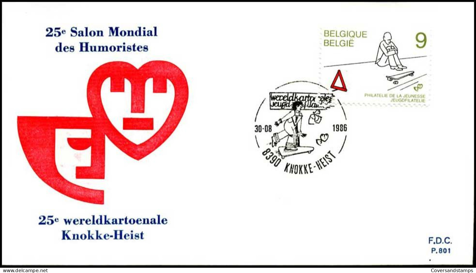 - 2224 - FDC - Jeugdfilatelie    - 1981-1990