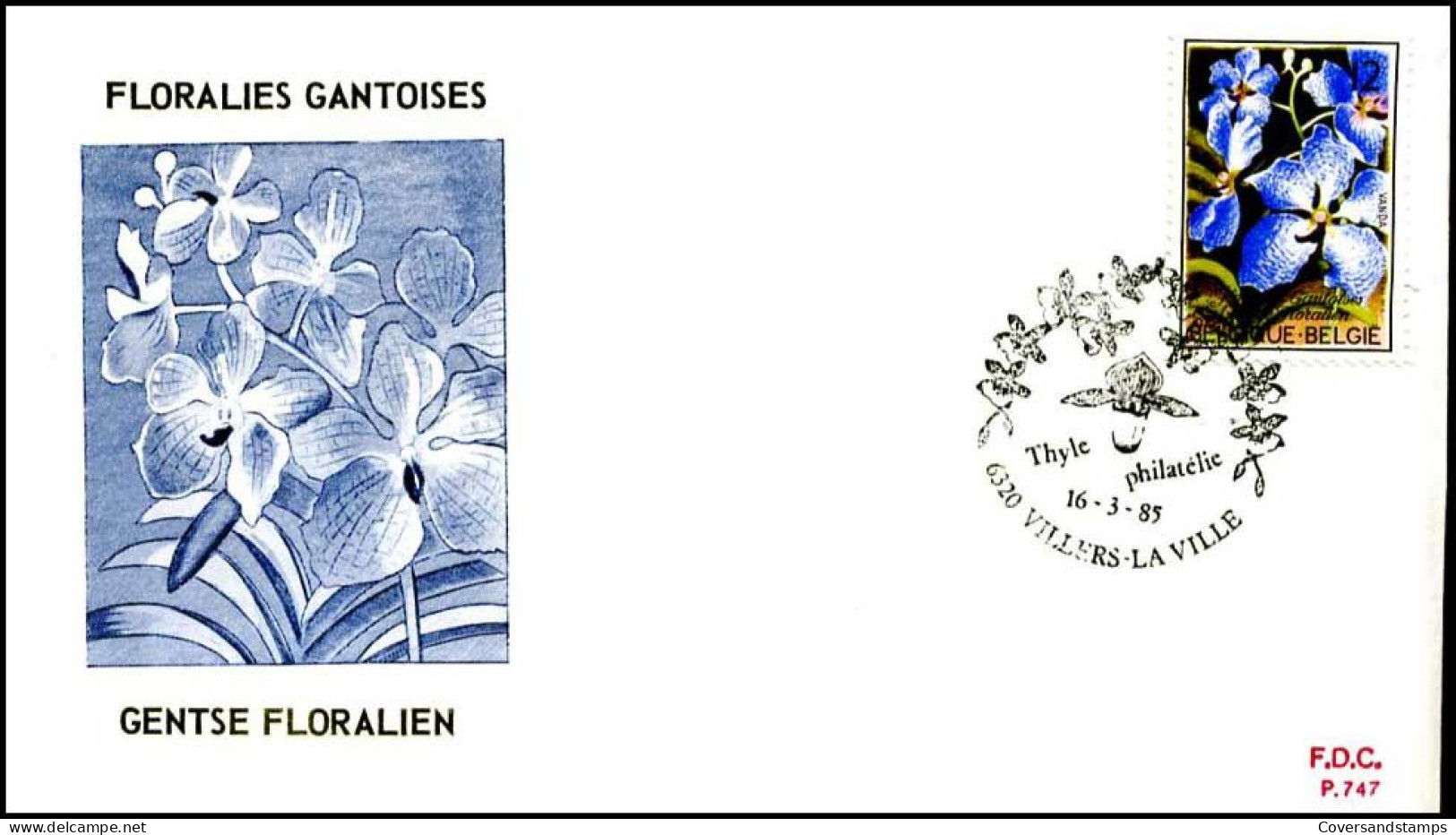 - 2163 - FDC - Gentse Floraliën VII    - 1981-1990