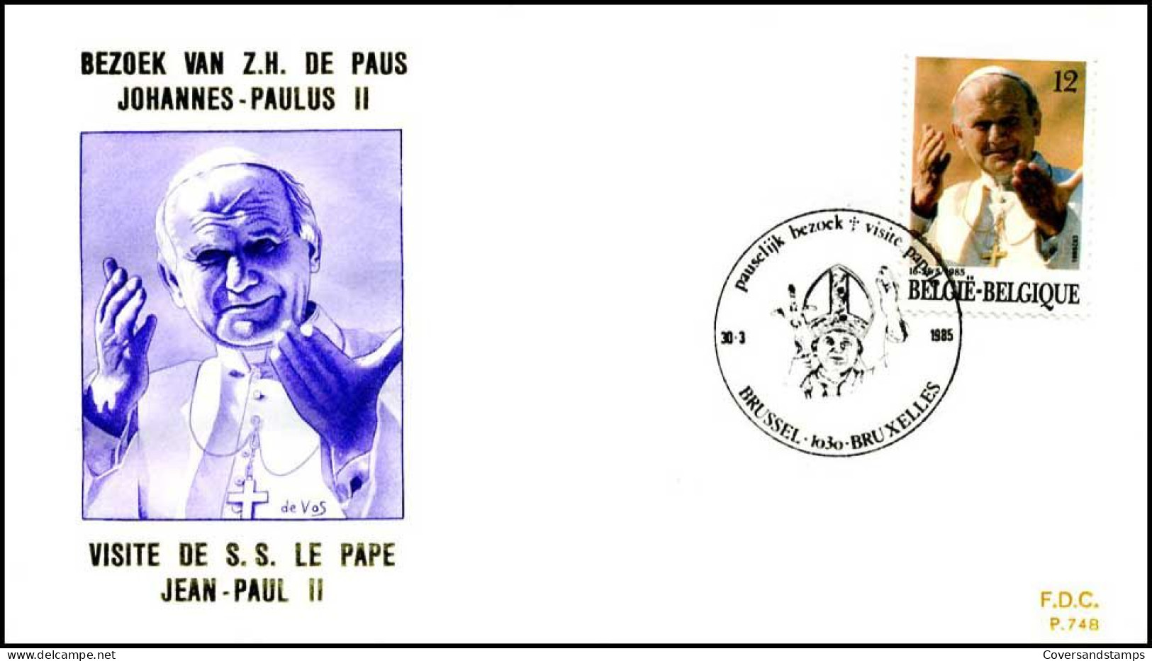 - 2166 - FDC - Elijk Bezoek    - 1981-1990