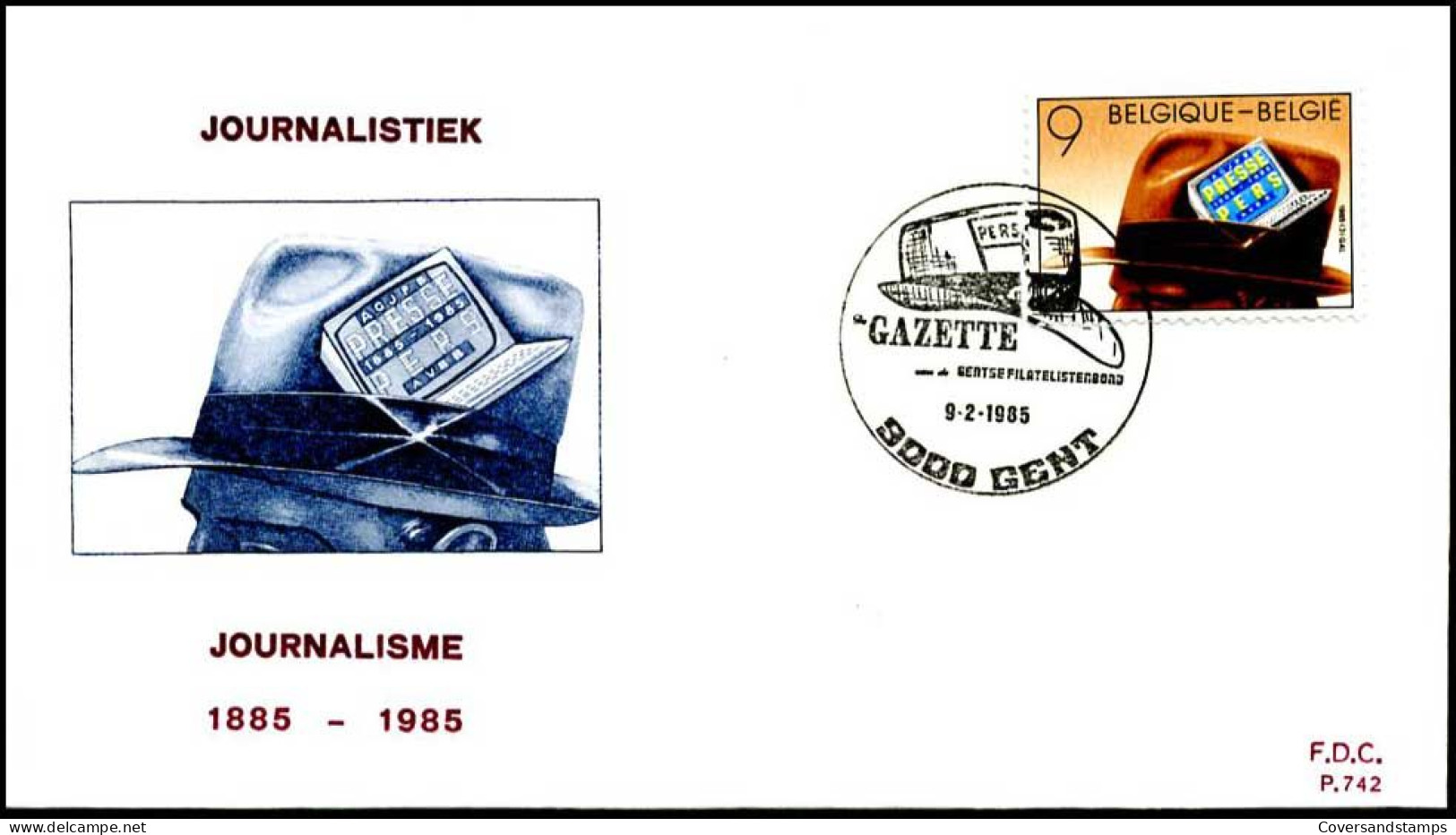 - 2158 - FDC - Journalistiek    - 1981-1990