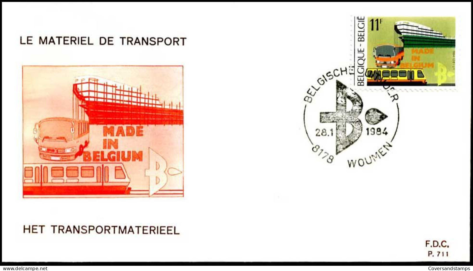 - 2117 - FDC - ""MADE IN BELGIUM II""     - 1981-1990