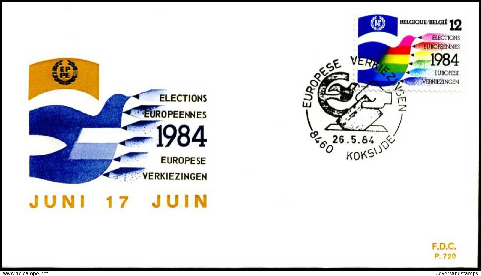 - 2133 - FDC - Europese Verkiezingen    - 1981-1990