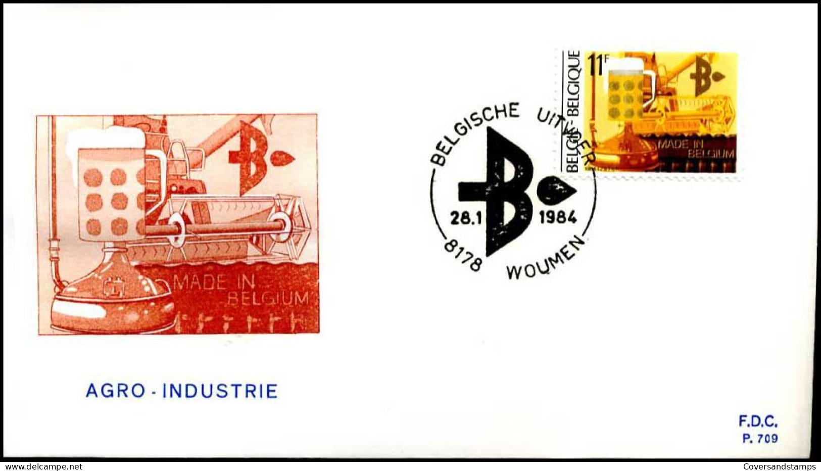 - 2114 - FDC - ""MADE IN BELGIUM II""    - 1981-1990