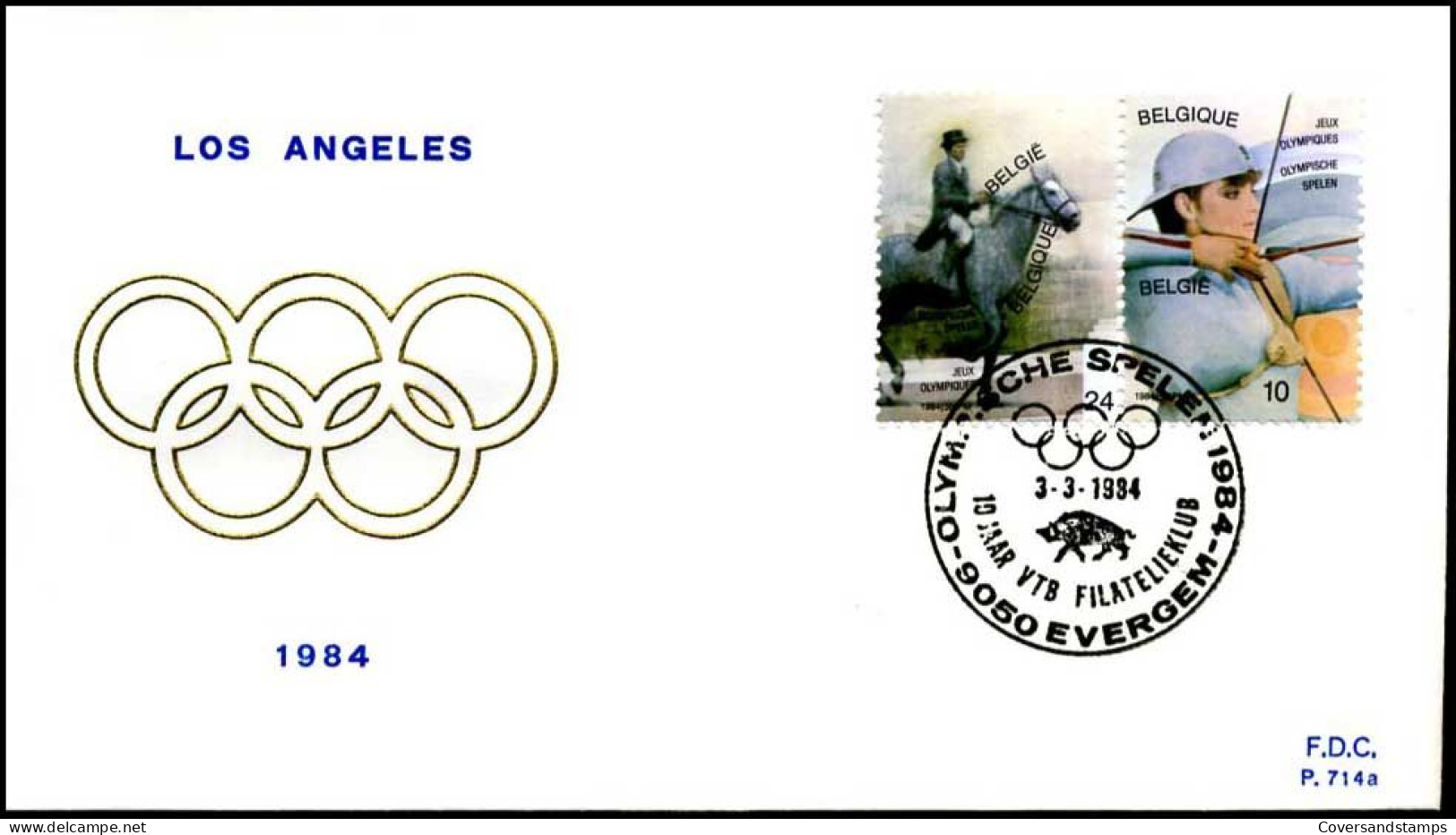 - 2121/22 - FDC - Olympische Spelen Los Angeles - 1981-1990