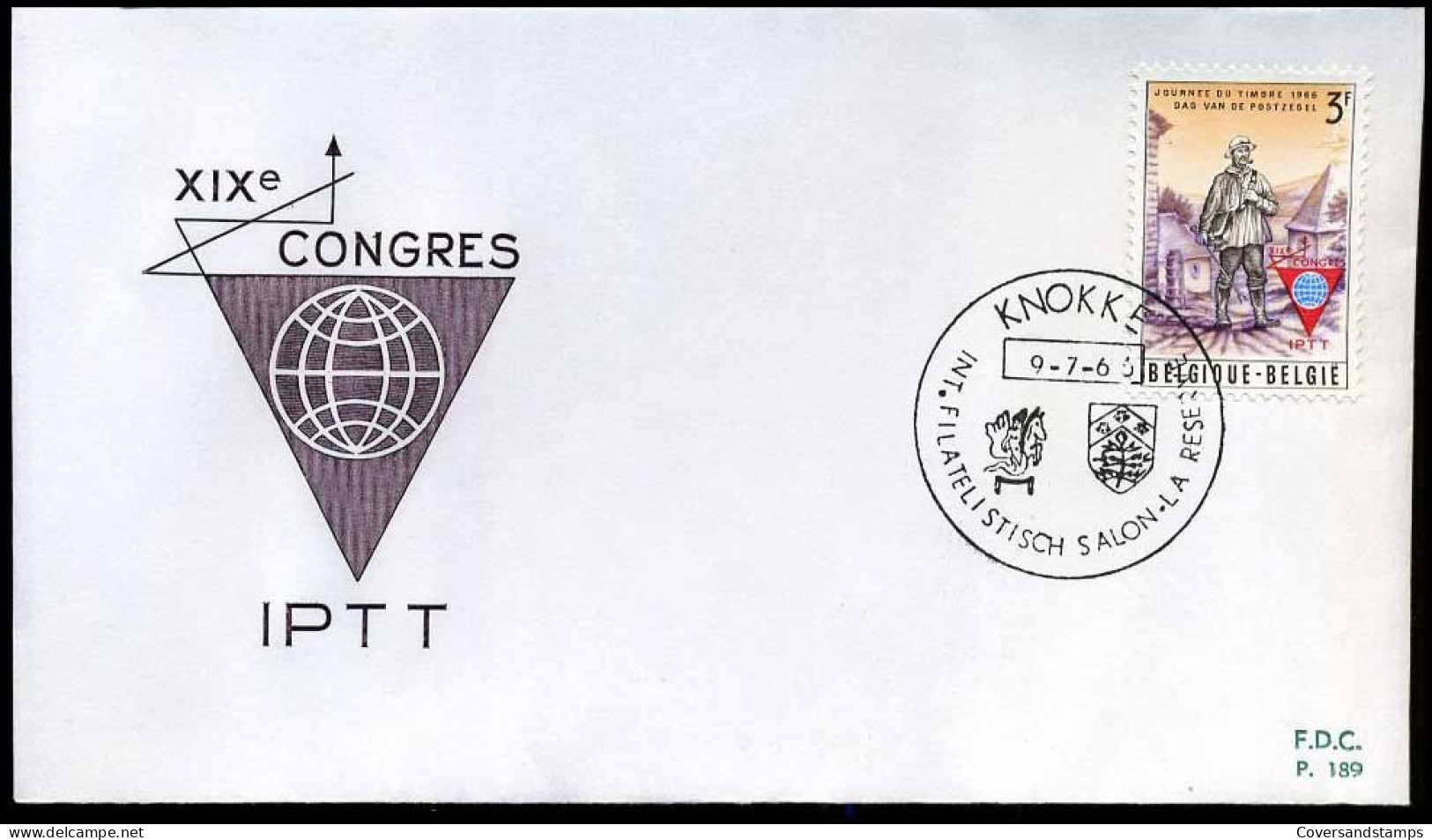 België - FDC -1381 Dag Van De Postzegel   --  Stempel : Knokke - 1961-1970