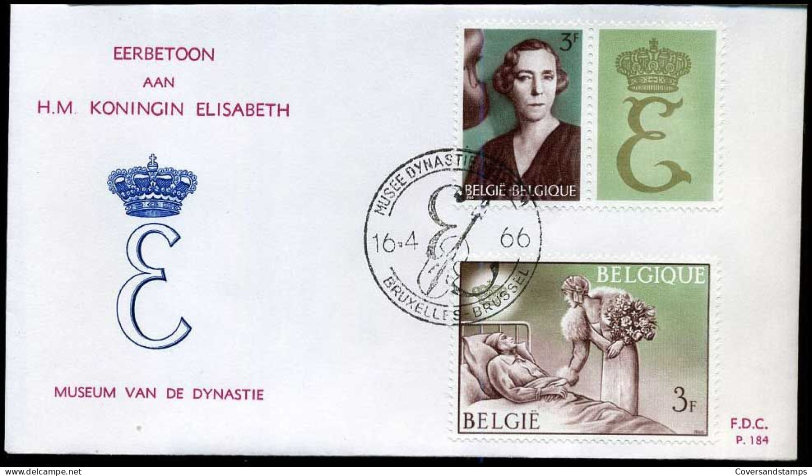 België - FDC -1363/66 H.M. Koning Elisabeth   --  Stempel : Bruxelles-Brussel - 1961-1970