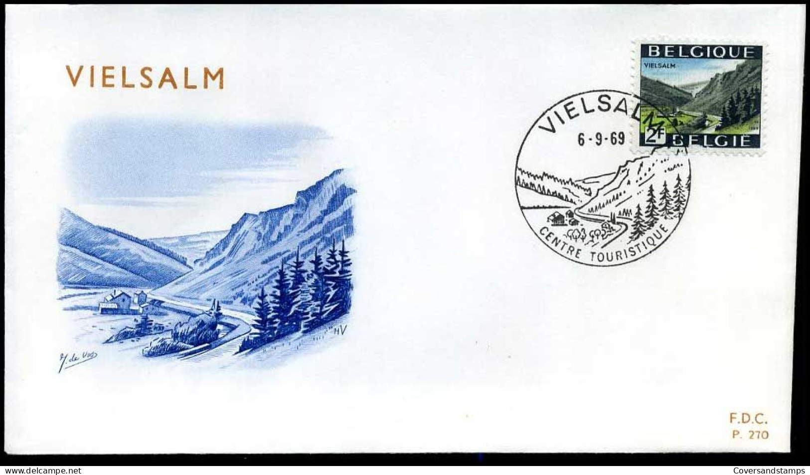 België - FDC -1504 Toeristische Uitgifte Vielsalm --  Stempel : Vielsalm - 1961-1970