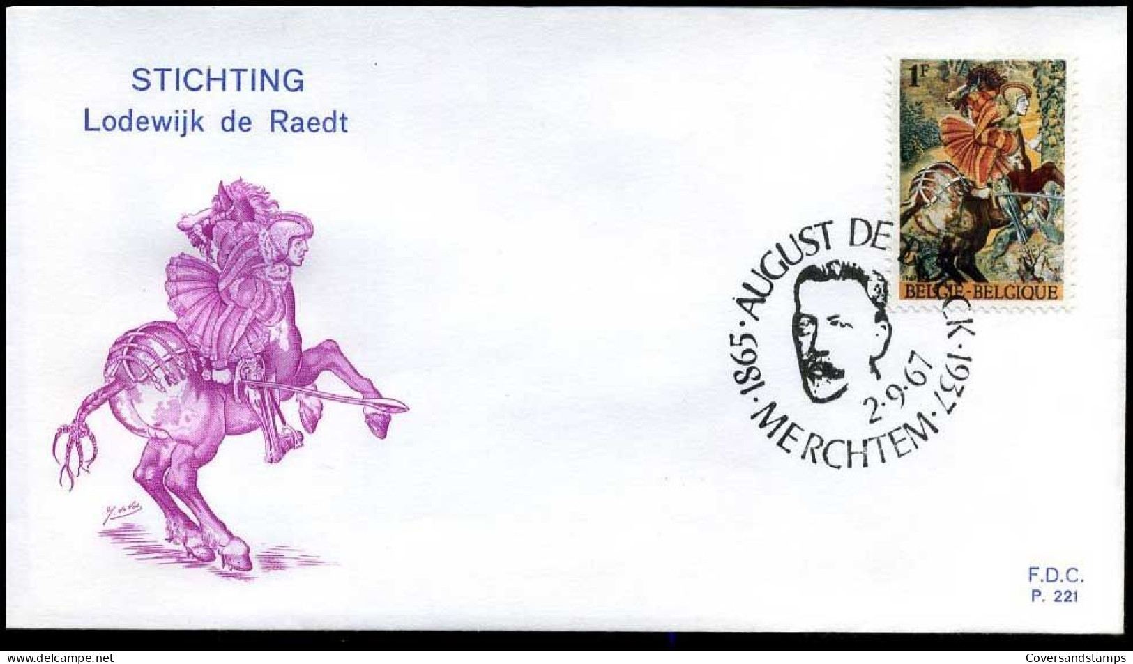 België - FDC -1426 Stichting Lodewijk De Raedt  --  Stempel : Merchtem - 1961-1970