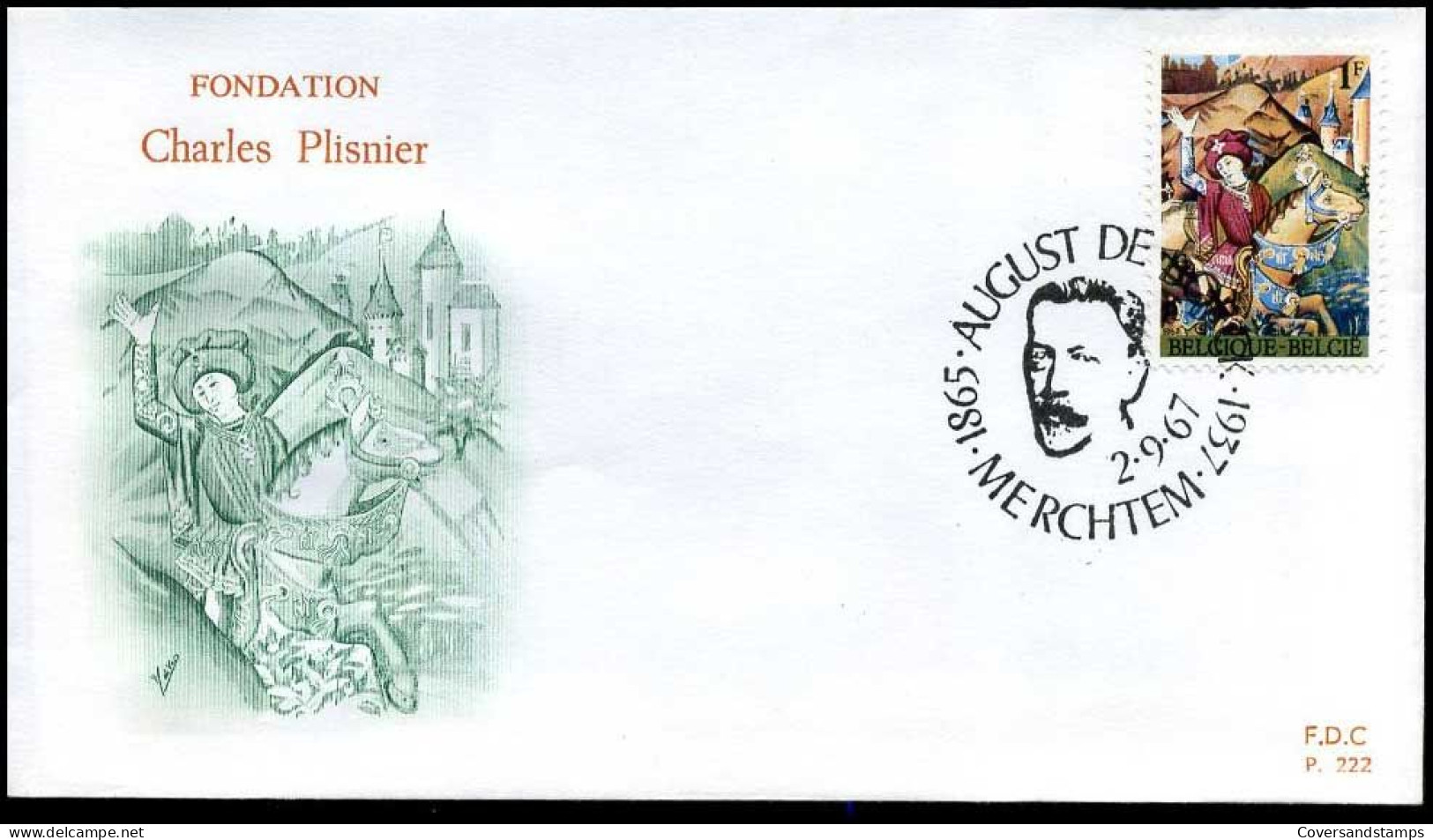 België - FDC -1425 Fondation Charles Plisnier  --  Stempel : Merchtem - 1961-1970