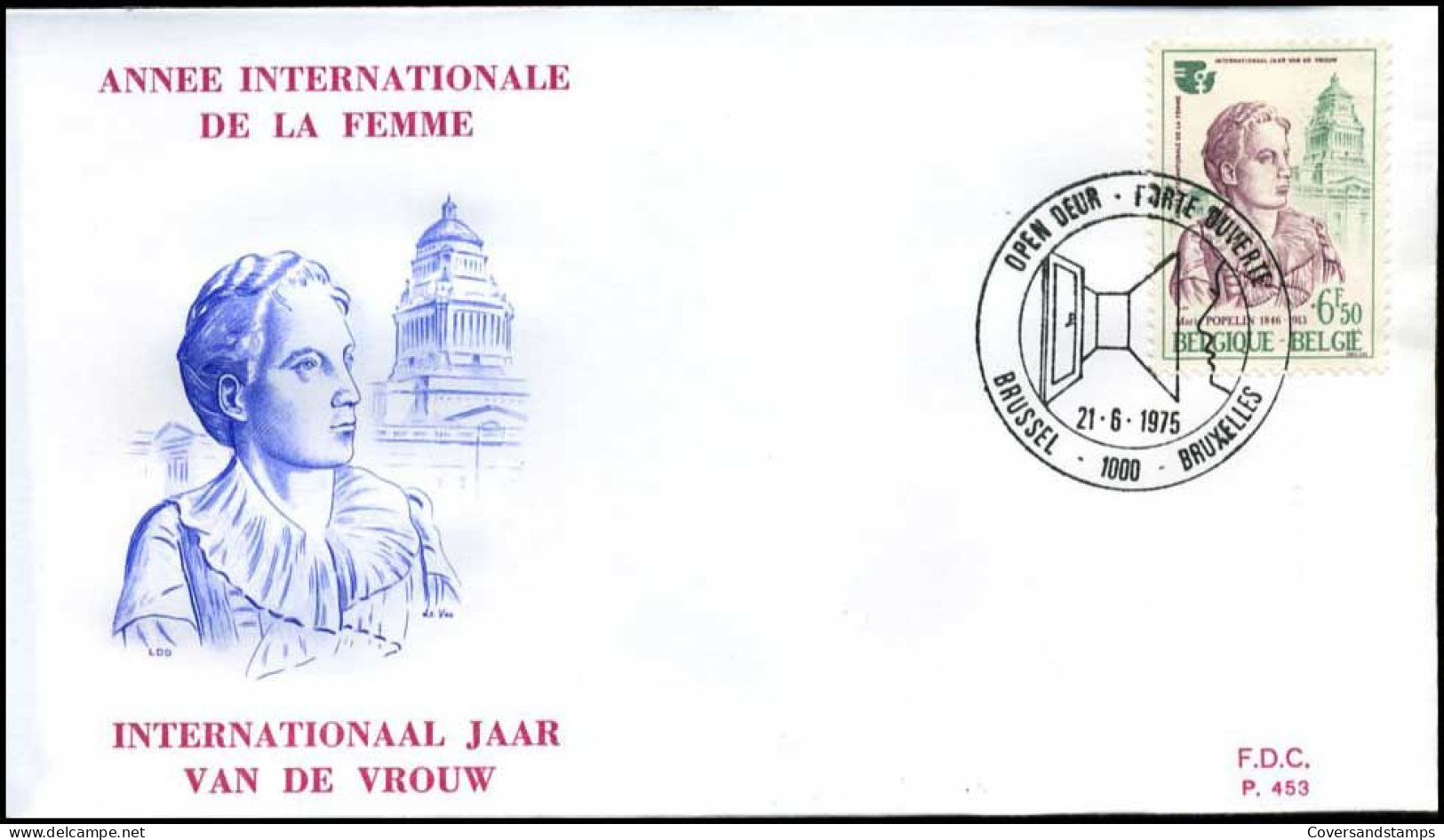 België - FDC -1776 - Internationaal Jaar Van De Vrouw  -- Stempel  :  Brussel/Bruxelles - 1971-1980