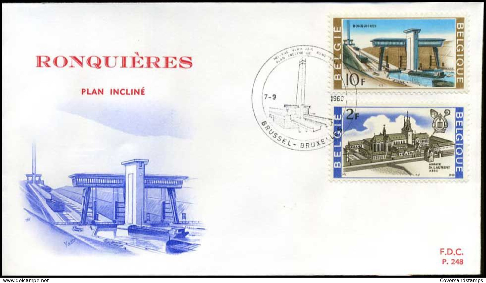 België - FDC -1466/69 - Nationaal Belang -- Stempel  : Brussel/Bruxelles - 1961-1970